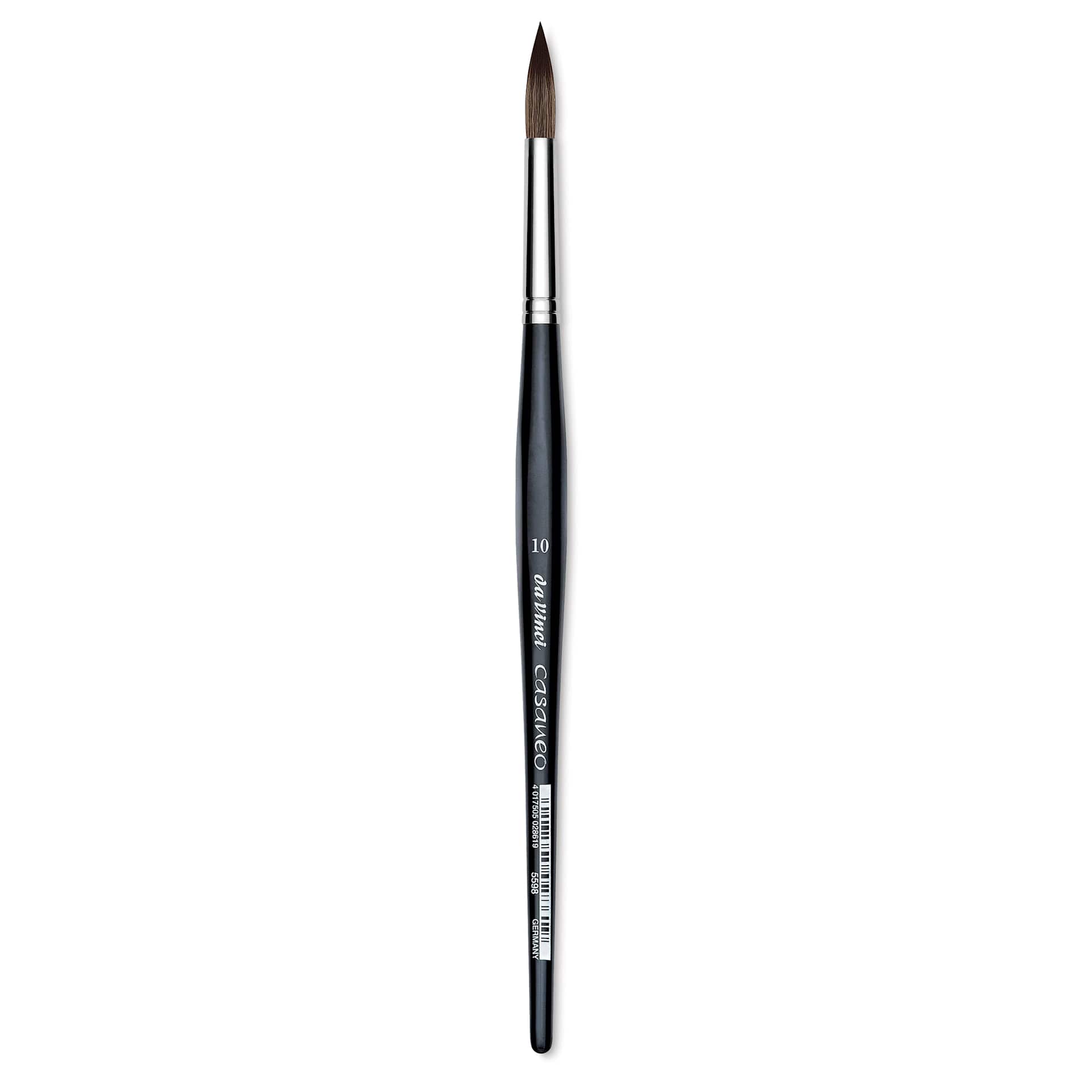 Da Vinci Casaneo Synthetic Squirrel Watercolor Brush - Round, Size 10, Short Handle, Synthetic