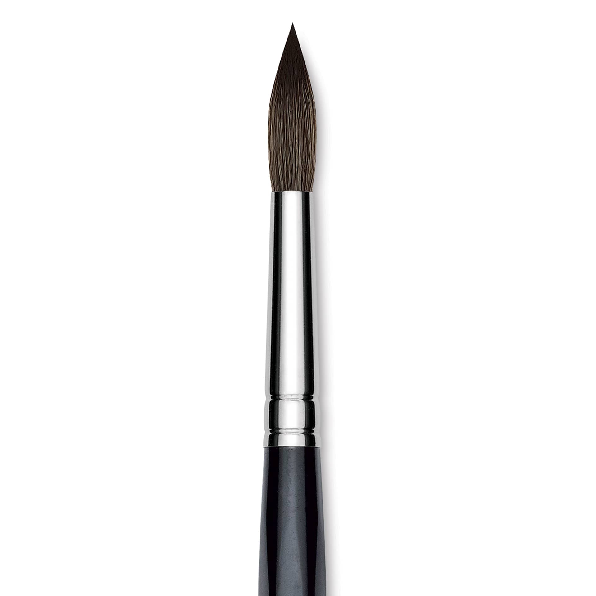 Da Vinci Casaneo Synthetic Squirrel Watercolor Brush - Round, Size 12, Short Handle, Synthetic, close up