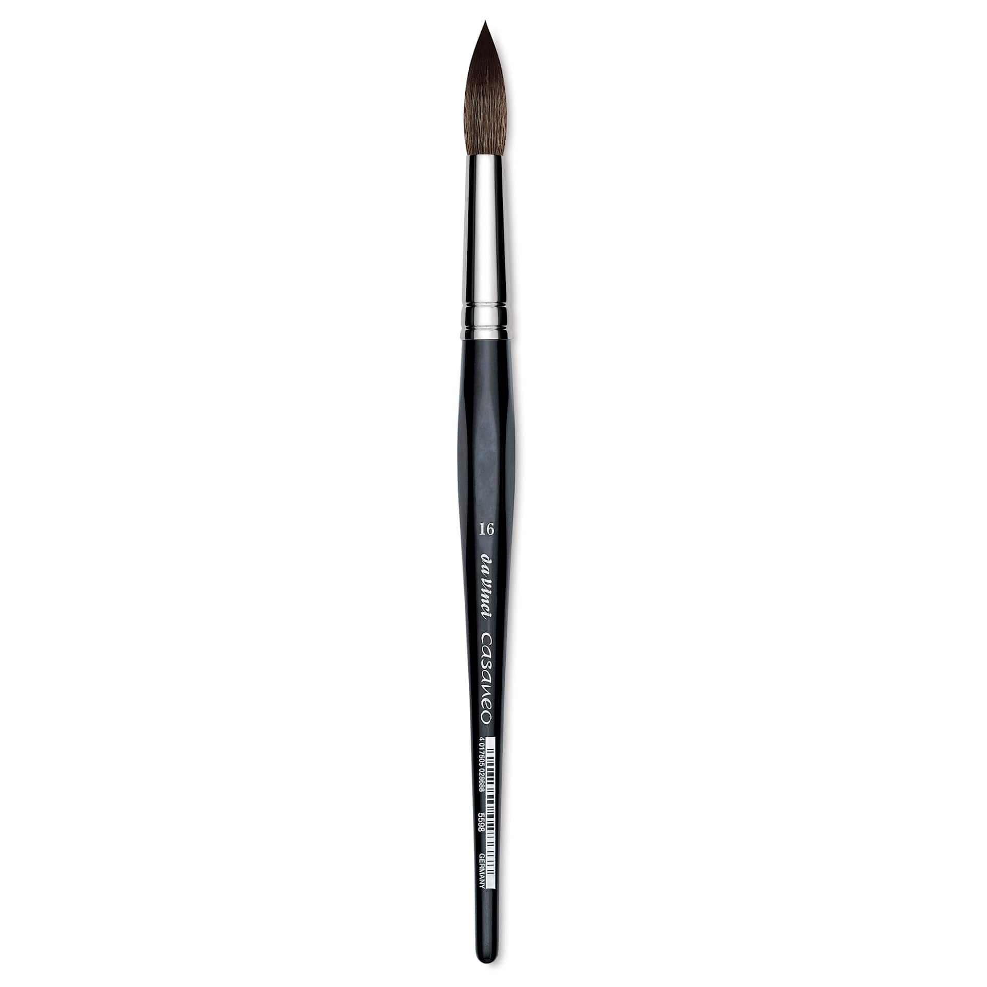 Da Vinci Casaneo Synthetic Squirrel Watercolor Brush - Round, Size 16, Short Handle, Synthetic