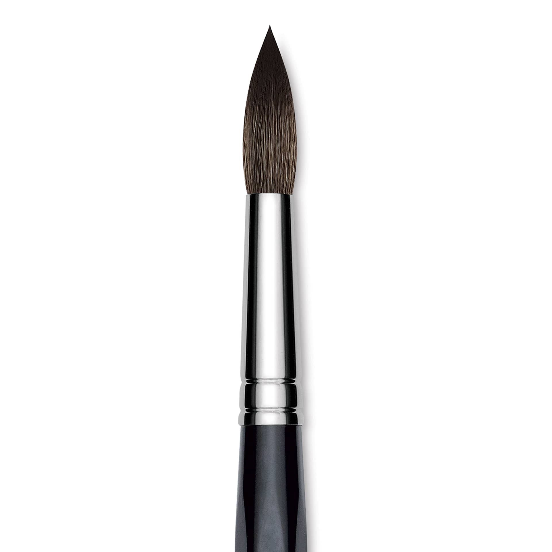 Da Vinci Casaneo Synthetic Squirrel Watercolor Brush - Round, Size 16, Short Handle, Synthetic, close up