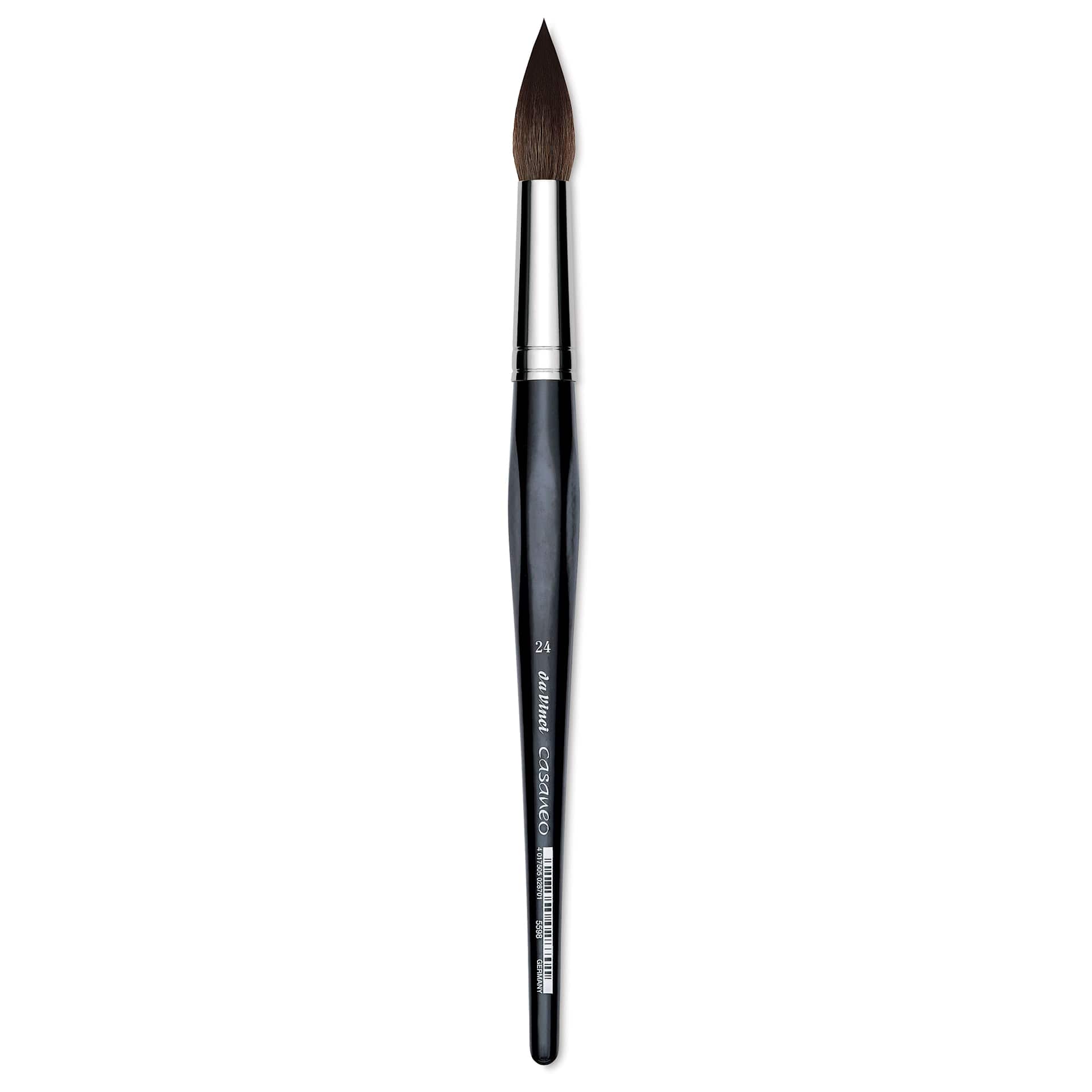 Da Vinci Casaneo Synthetic Squirrel Watercolor Brush - Round, Size 24, Short Handle, Synthetic