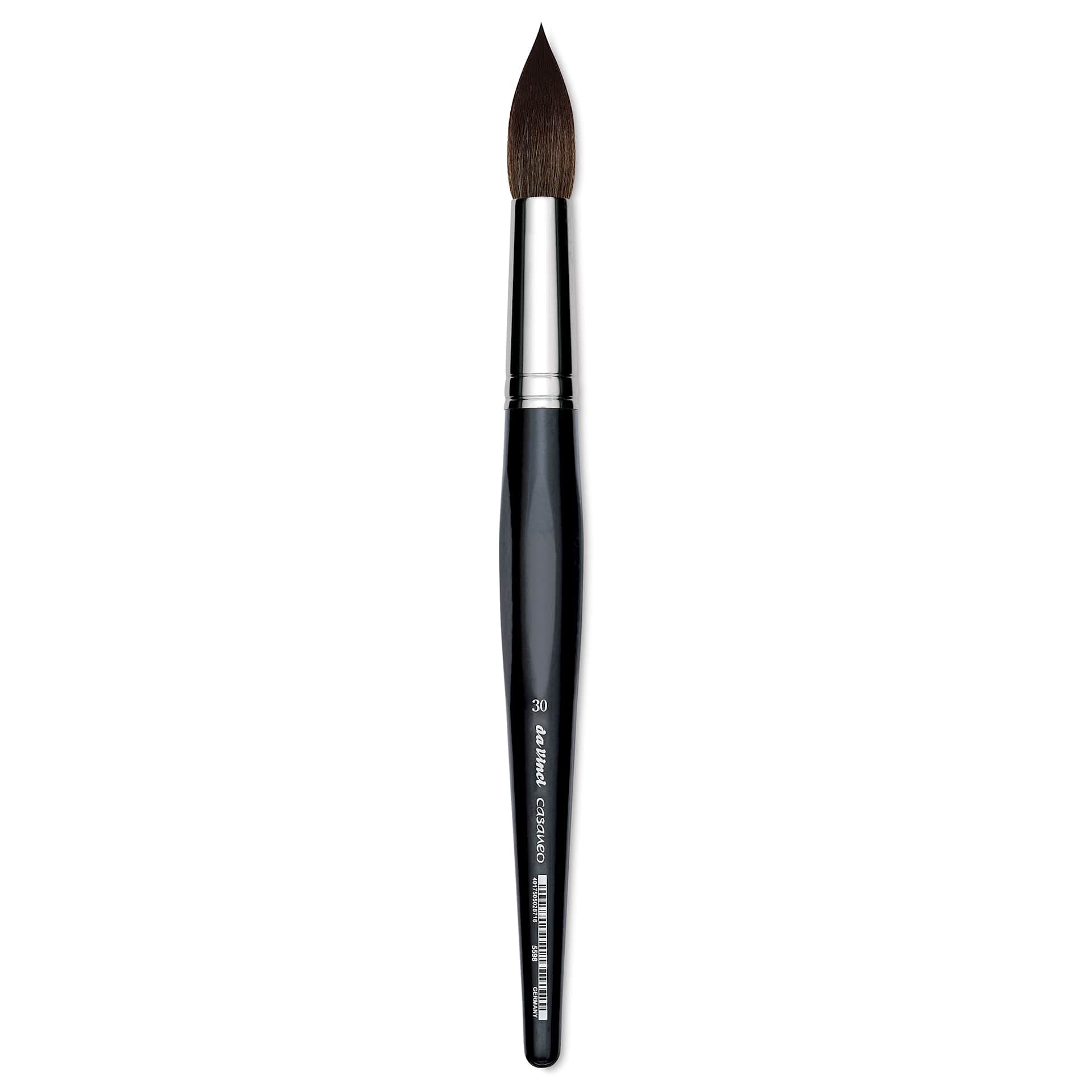 Da Vinci Casaneo Synthetic Squirrel Watercolor Brush - Round, Size 30, Short Handle, Synthetic