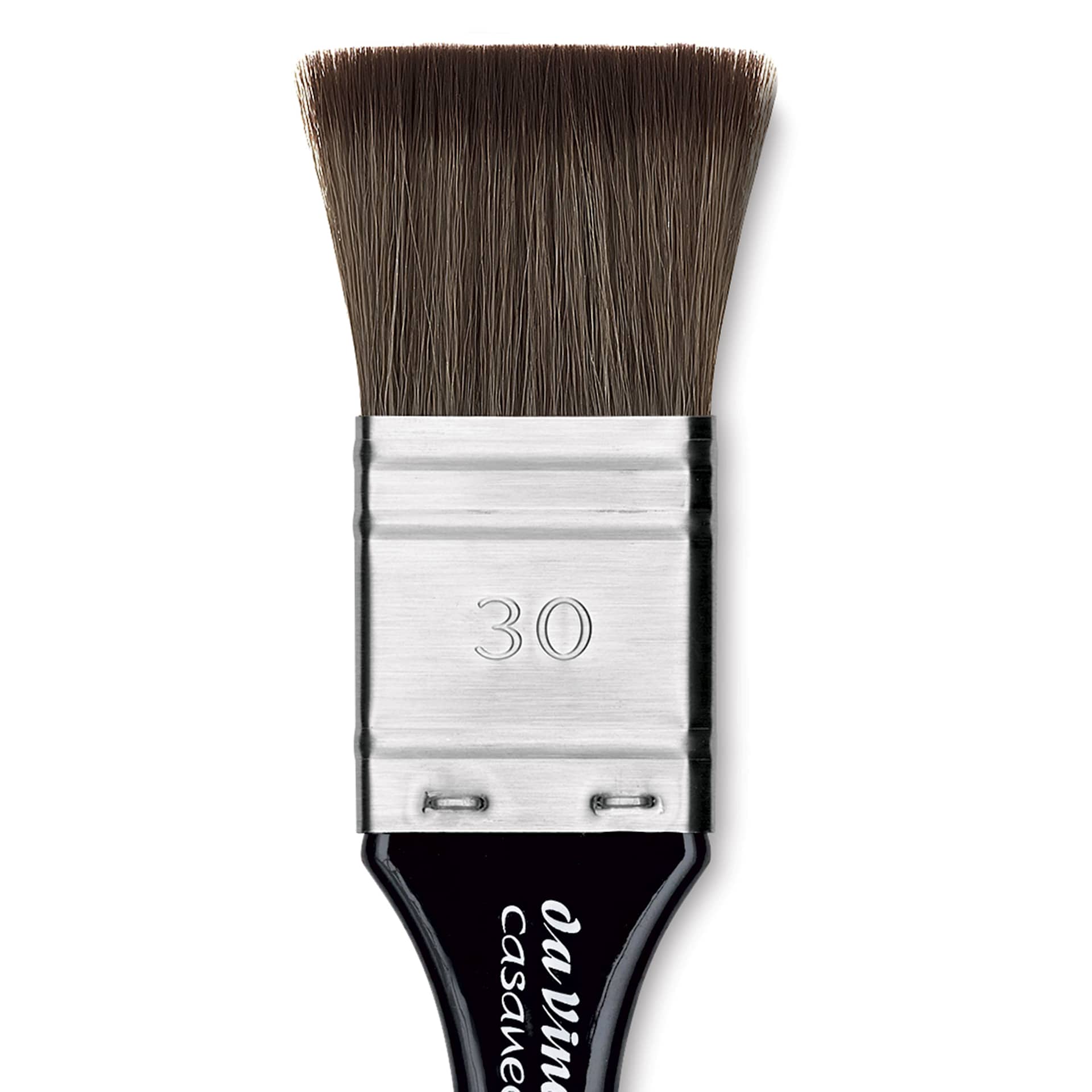Da Vinci Casaneo Synthetic Squirrel Watercolor Brush - Mottler, Size 30, Short Handle, Synthetic, close up