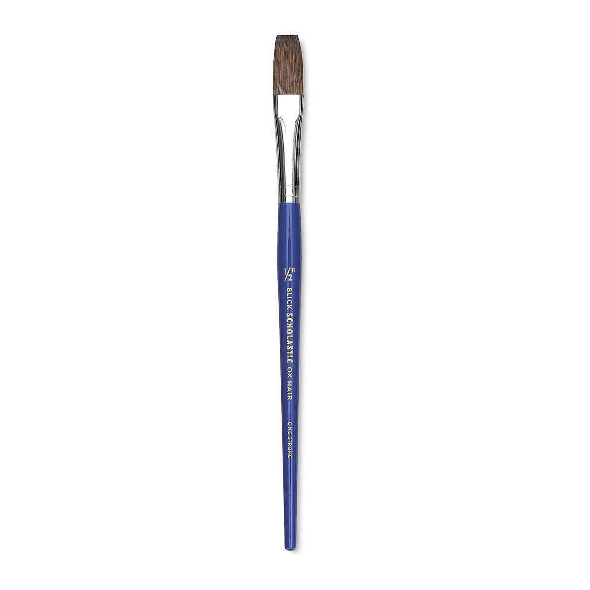 Blick Scholastic Ox Hair Brush - One-Stroke, Short Handle, 1/2"