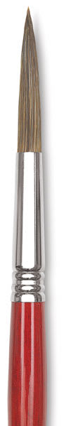 Escoda Light Ox Hair Lettering Brushes - Closeup of tip of Long Script/Liner Brush