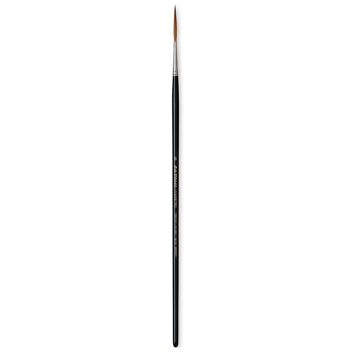 Da Vinci Kolinsky Red Sable Brush - Extra Long Pointed Liner, Long Handle, Size 8