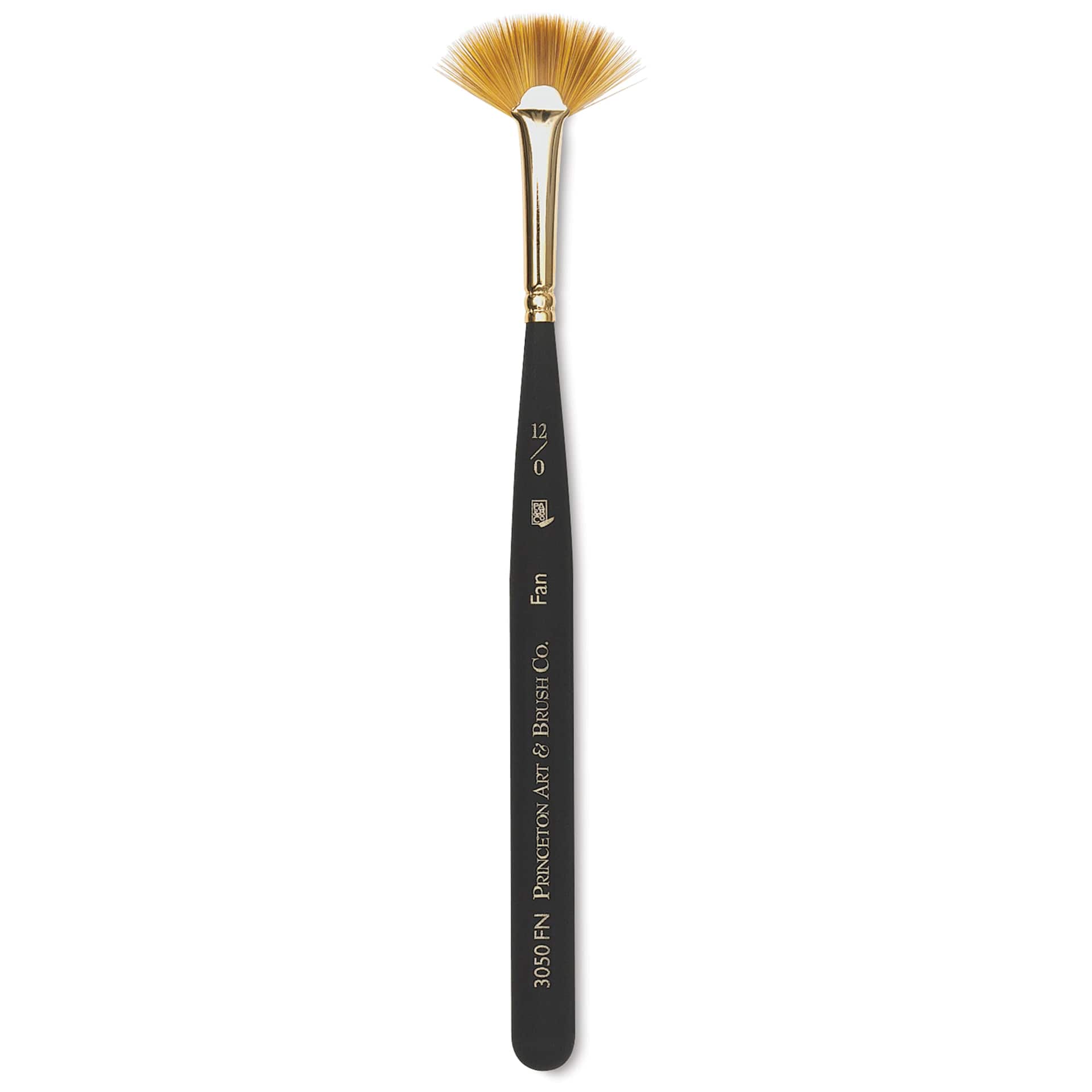 Princeton Mini Brush - Fan, Mini Handle, Size 12/0