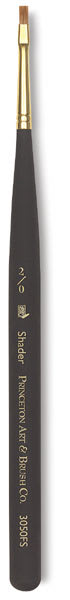 Princeton Mini Detailer Series 300 Synthetic Brushes, Shader Mini Brush - Size 2/0 Princeton Mini Detailer Series 300 Synthetic Brushes, Shader Mini Brush - Size 2/0