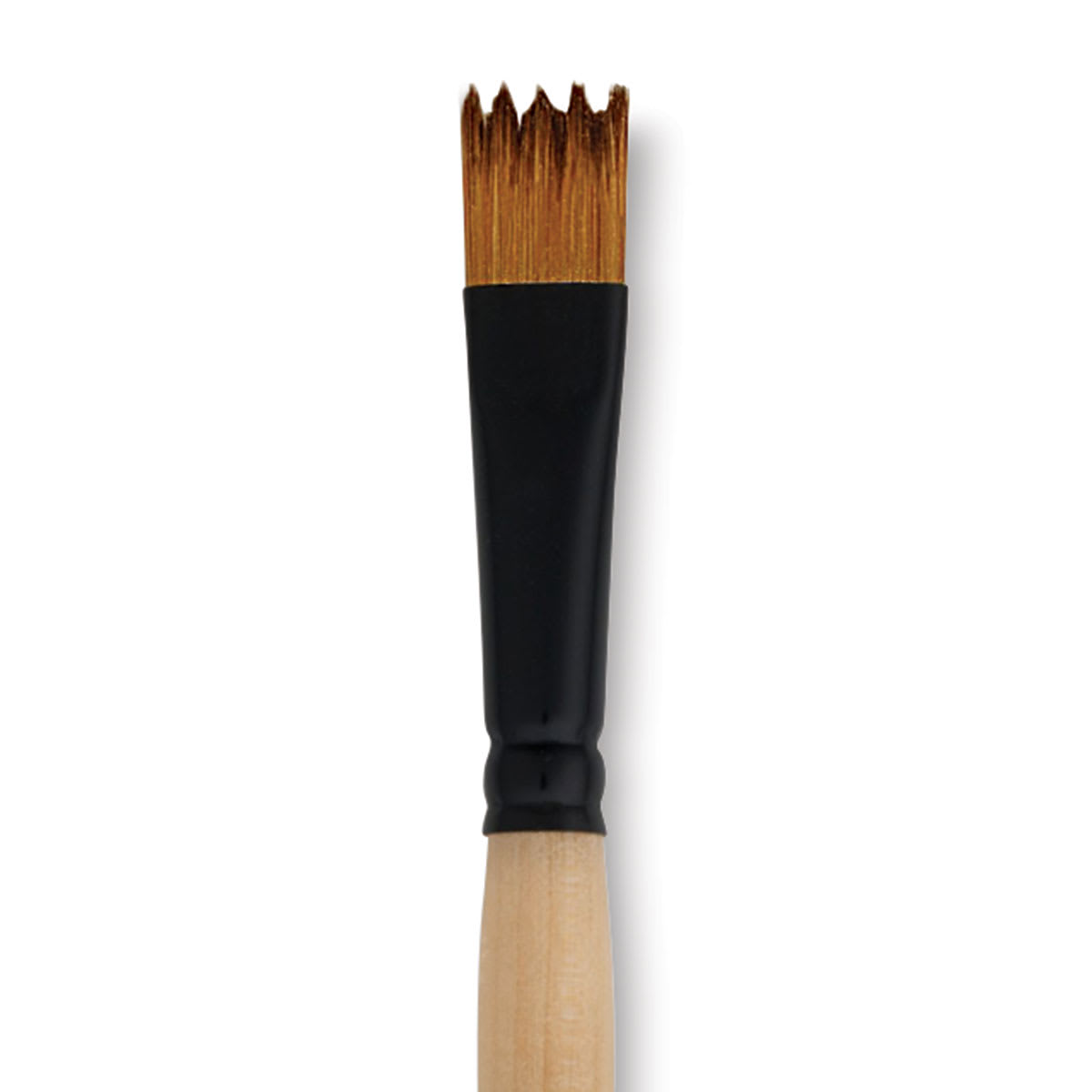 Dynasty Black Gold Brush - Wave, Short Handle, Size 12 close up
