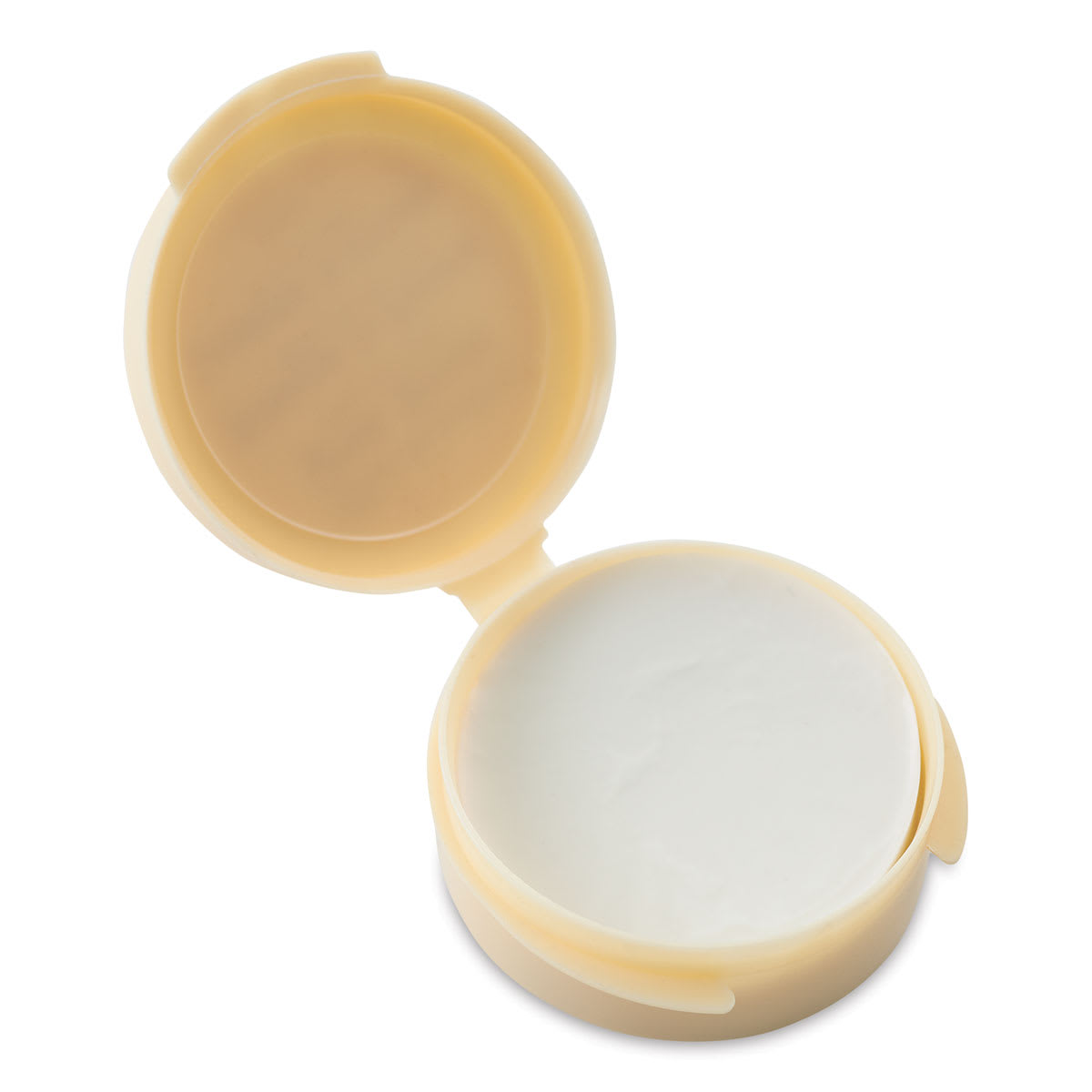 The Masters Brush Cleaner and Preserver - Travel Size, 0.25 oz. Attached lid of tub open.