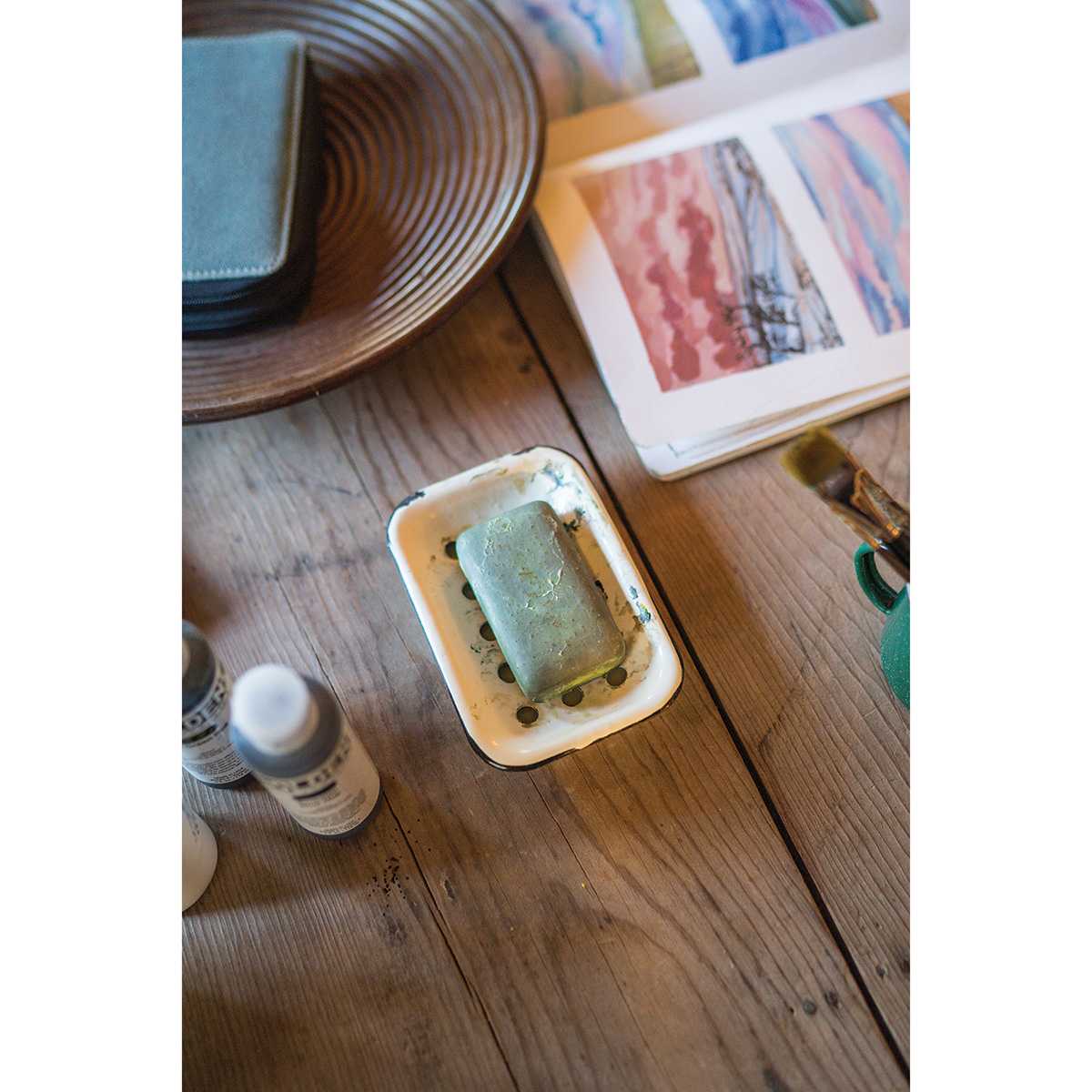 The Masters Artist's Hand Soap, inside of soap tray