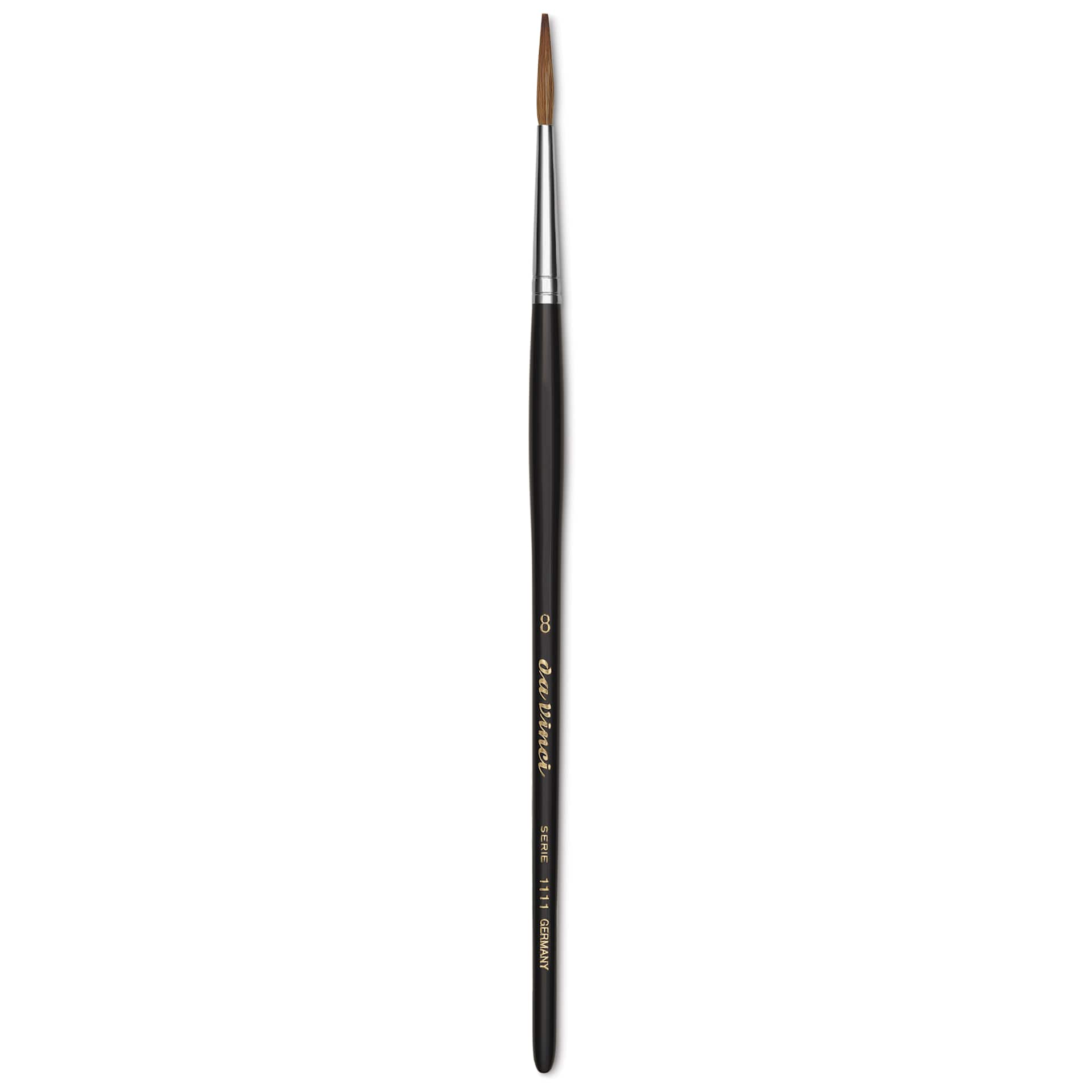 Da Vinci Kolinsky Red Sable Lettering Brushes - Short Handle, Size 8