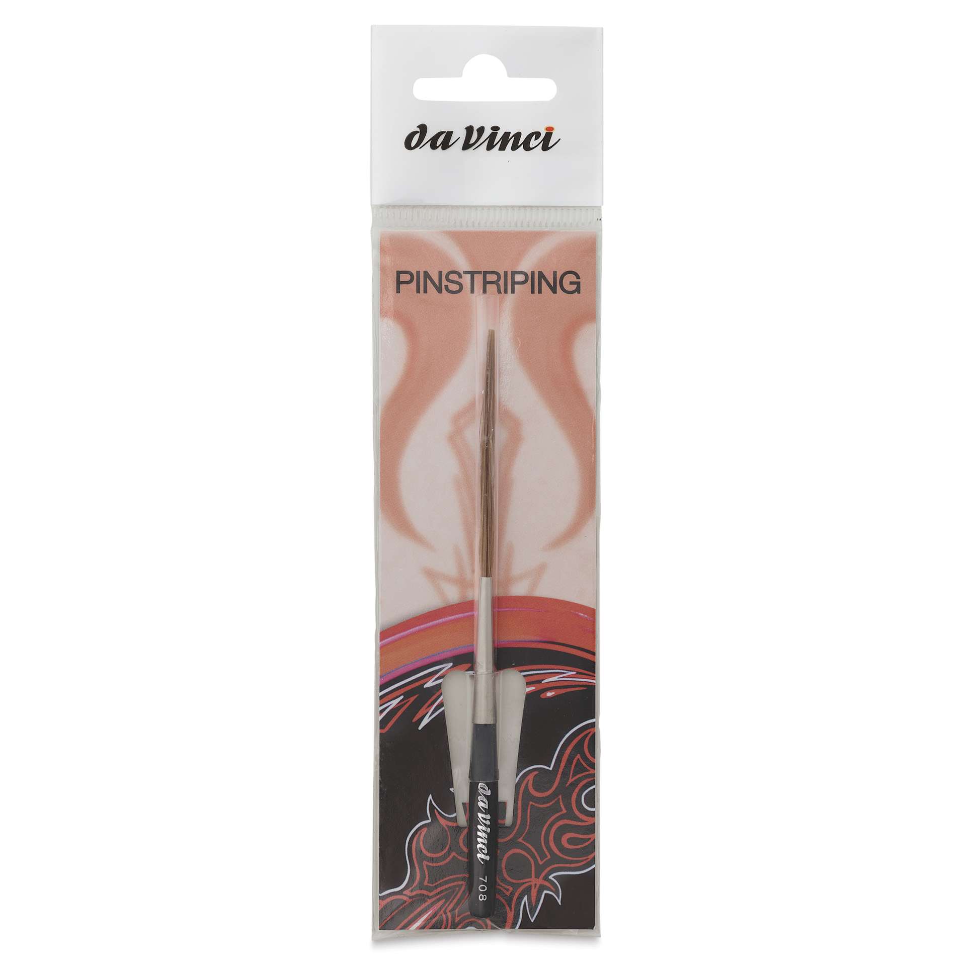 Da Vinci Scroll Striper Ox Hair Brush - Square Edge, Size 8, in packaging