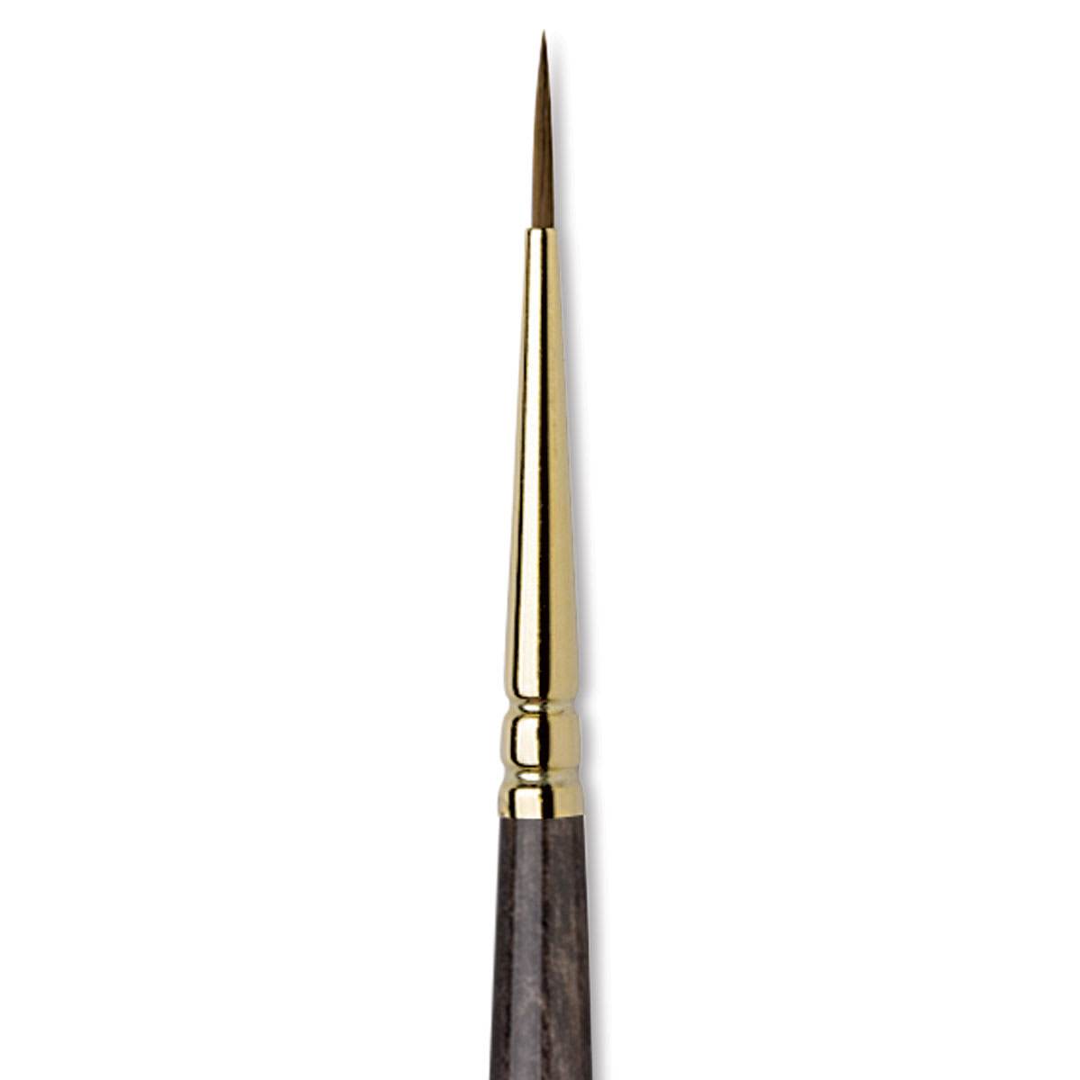 Da Vinci Harbin Kolinsky Brush - Sharp Round, Short Handle, Size 1 close up