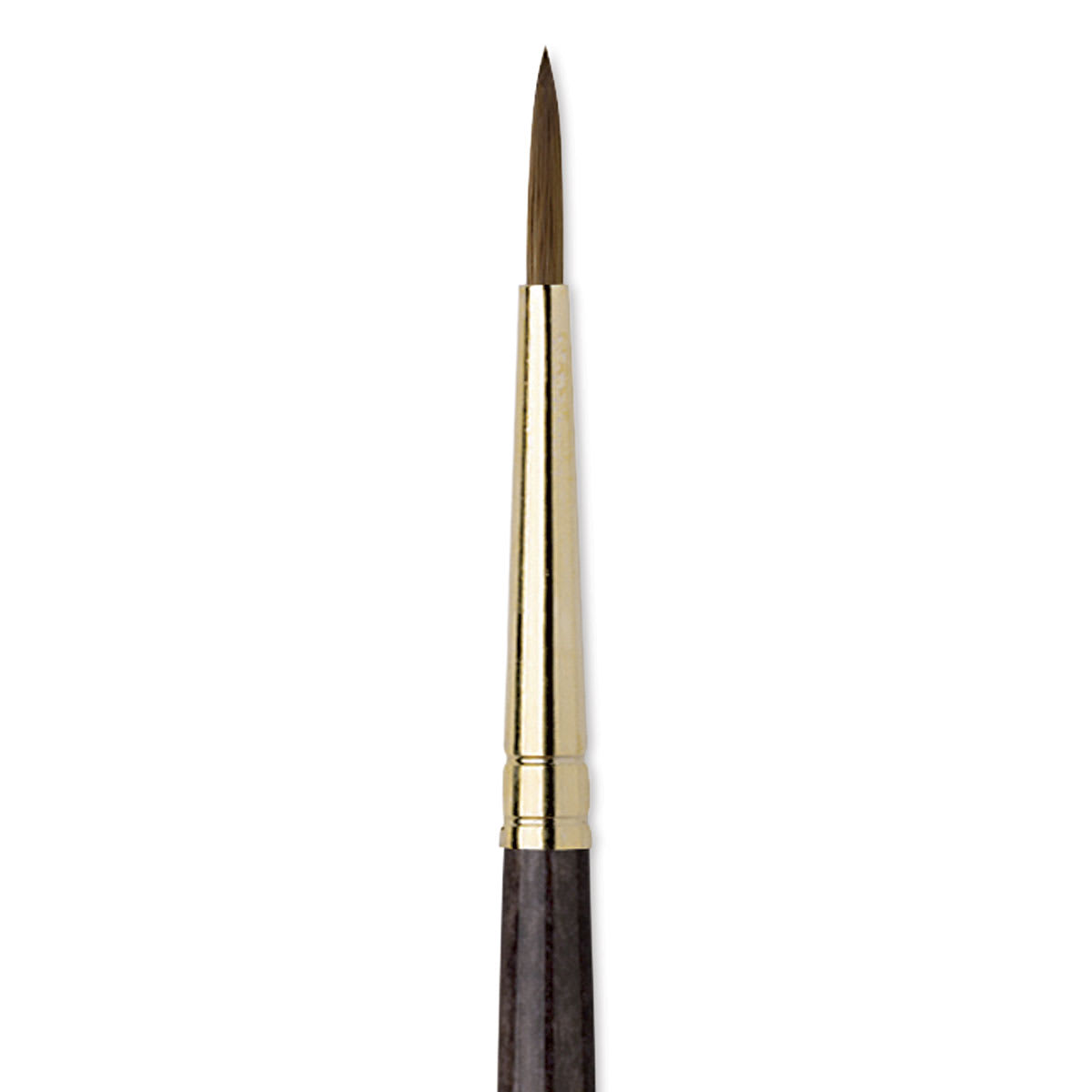 Da Vinci Harbin Kolinsky Brush - Sharp Round, Short Handle, Size 3 close up