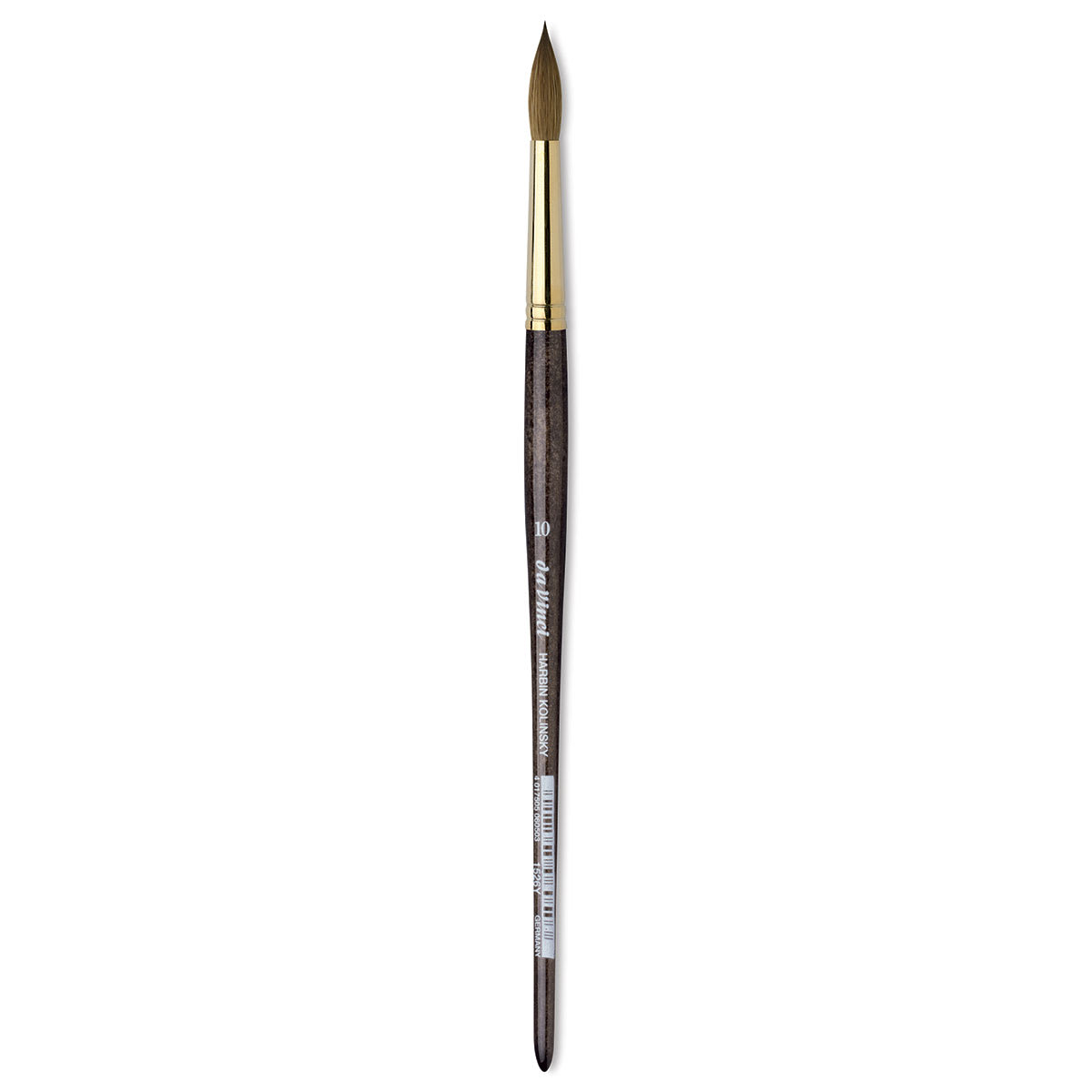 Da Vinci Harbin Kolinsky Brush - Sharp Round, Short Handle, Size 10