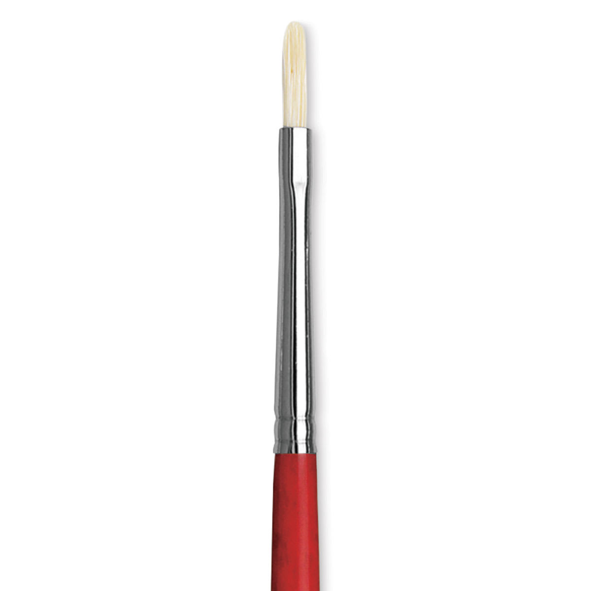 Da Vinci Maestro 2 Hog Bristle Brush - Short Filbert, Long Handle, Size 1 close up