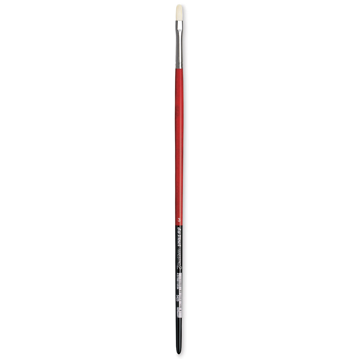 Da Vinci Maestro 2 Hog Bristle Brush - Short Filbert, Long Handle, Size 3