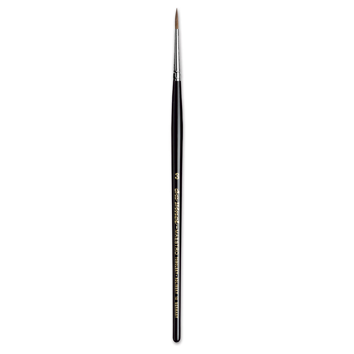 Da Vinci Maestro Kolinsky Sable Brush - Round, Short Handle, Size 3