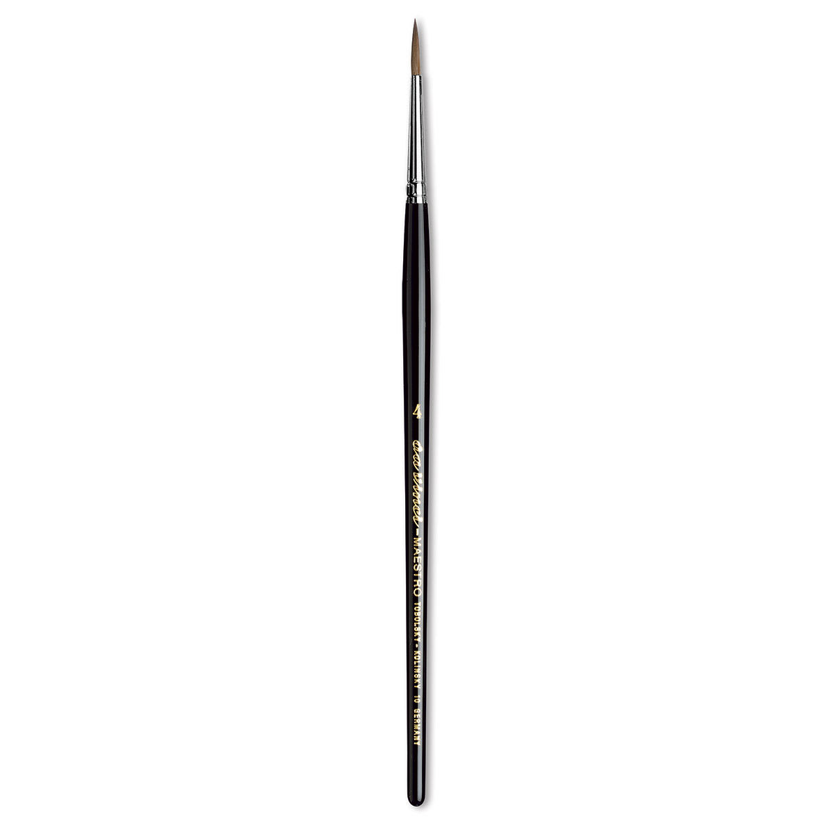 Da Vinci Maestro Kolinsky Sable Brush - Round, Short Handle, Size 4