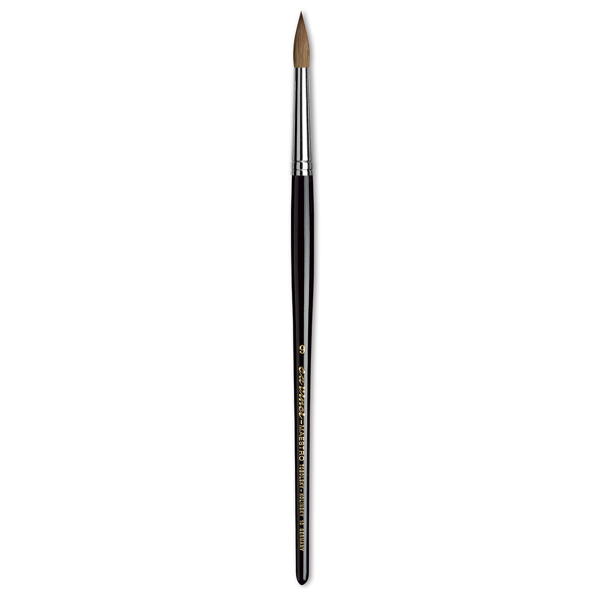 Da Vinci Maestro Kolinsky Sable Brush - Round, Short Handle, Size 9