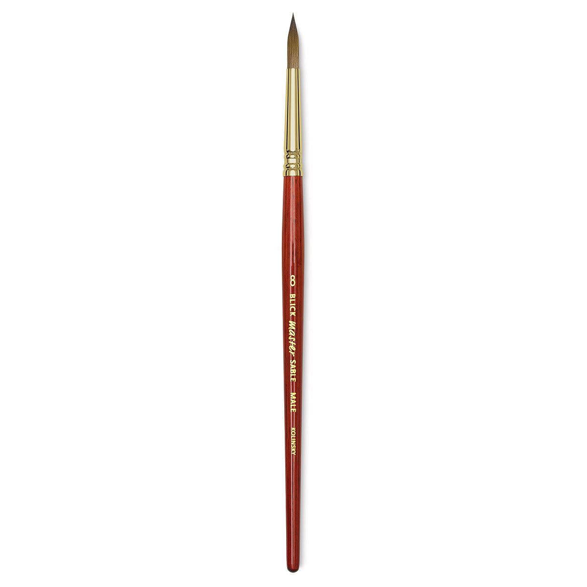 Blick Master Kolinsky Sable Brush - Pointed Round, Short Handle, Size 8