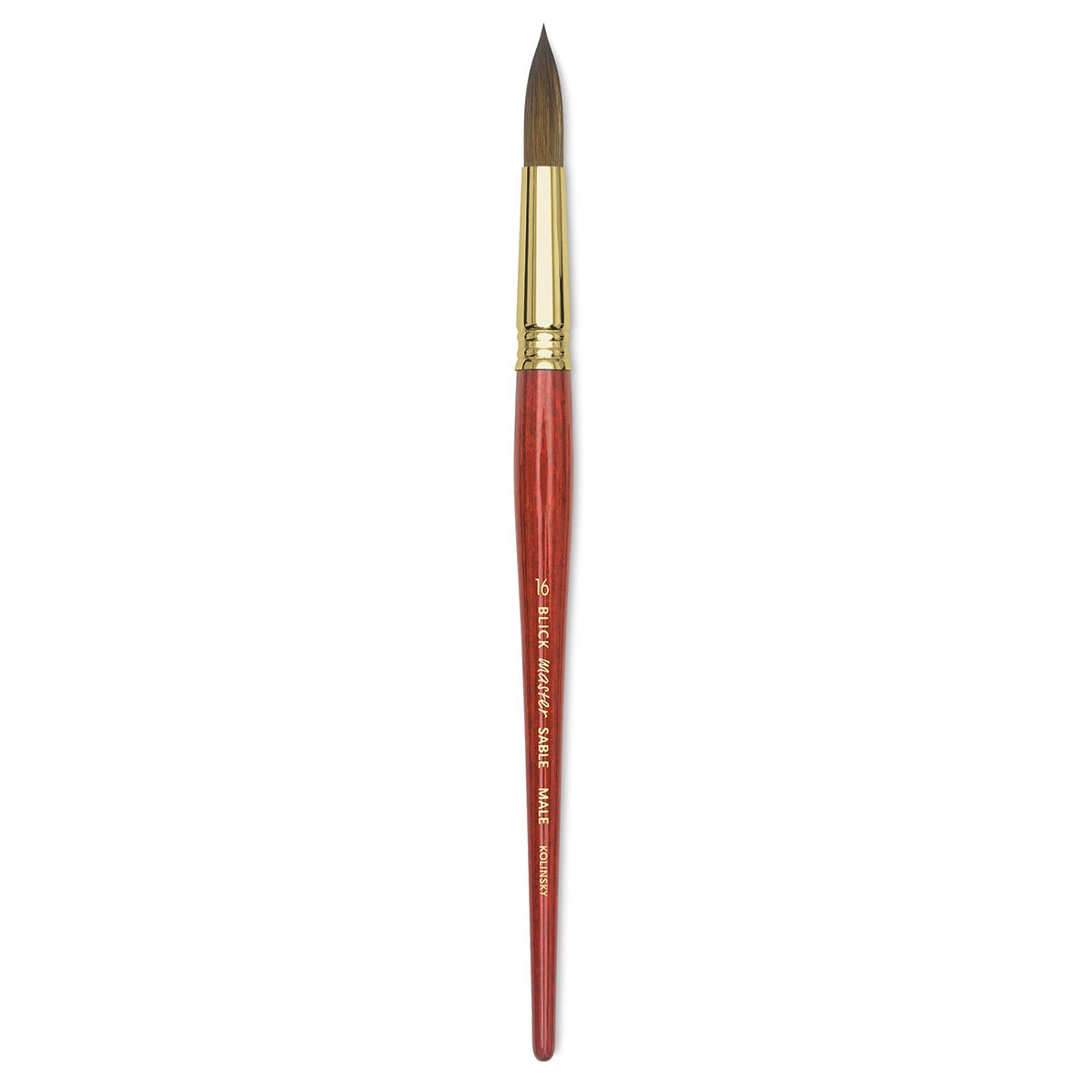Blick Master Kolinsky Sable Brush - Pointed Round, Short Handle, Size 16
