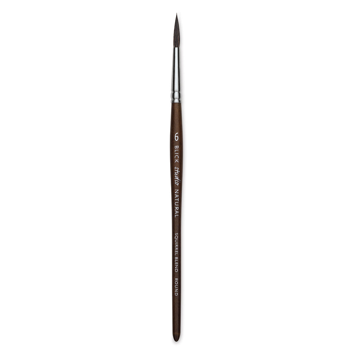 Blick Studio Natural Squirrel Brush - Round, Black Handle, Size 6