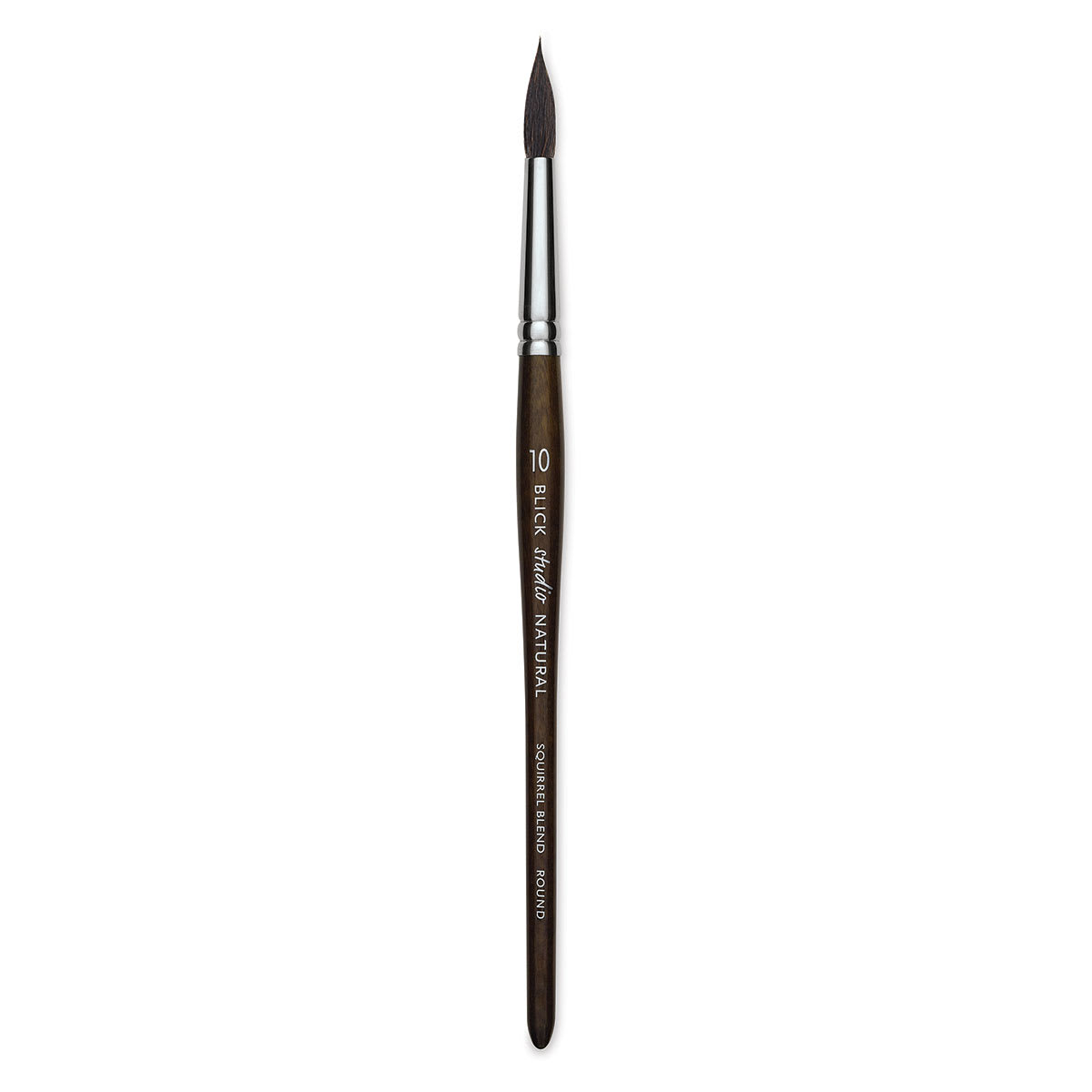 Blick Studio Natural Squirrel Brush - Round, Black Handle, Size 10