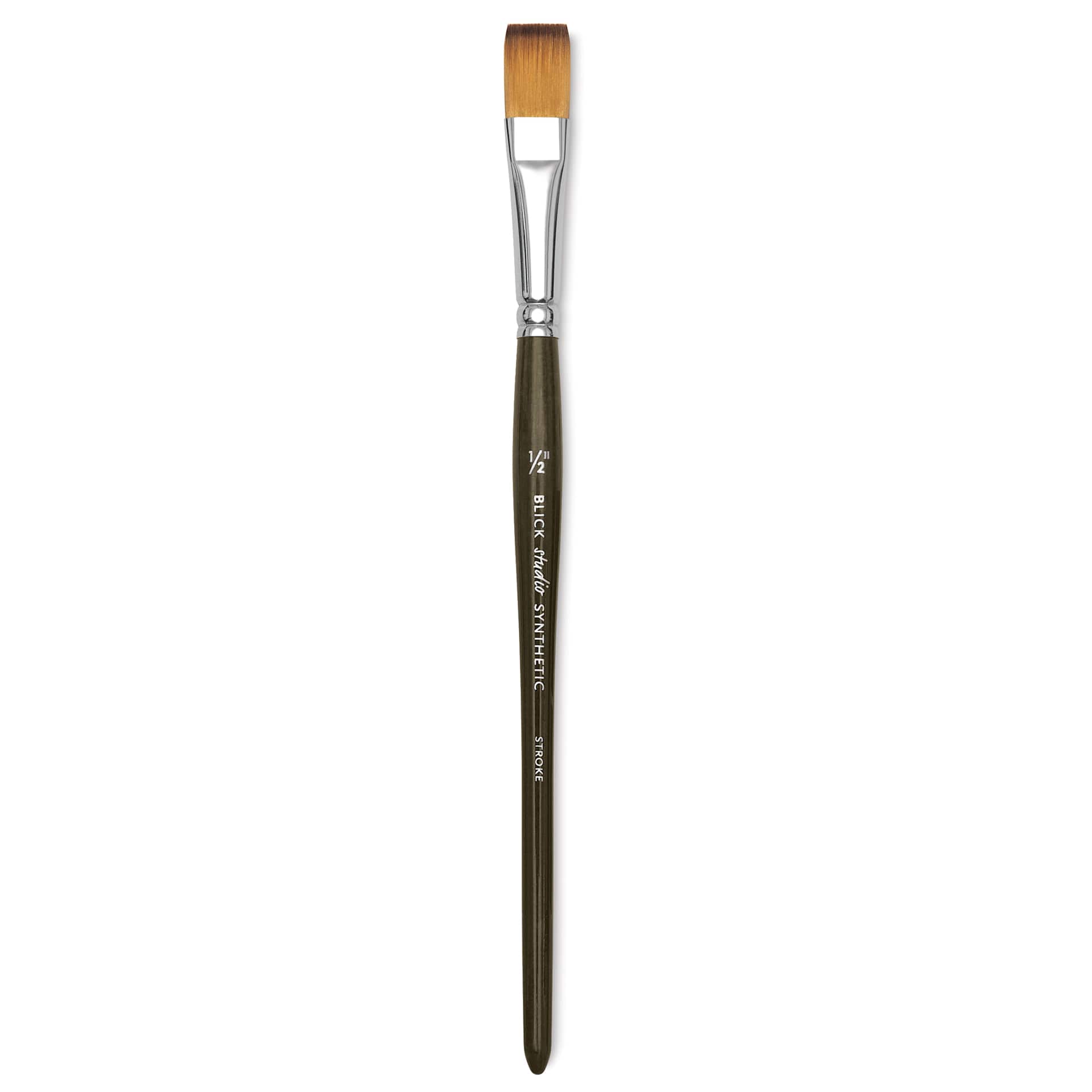 Blick Studio Short Handle Synthetic Brush - One-Stroke Wash, Short Handle, 1/2"