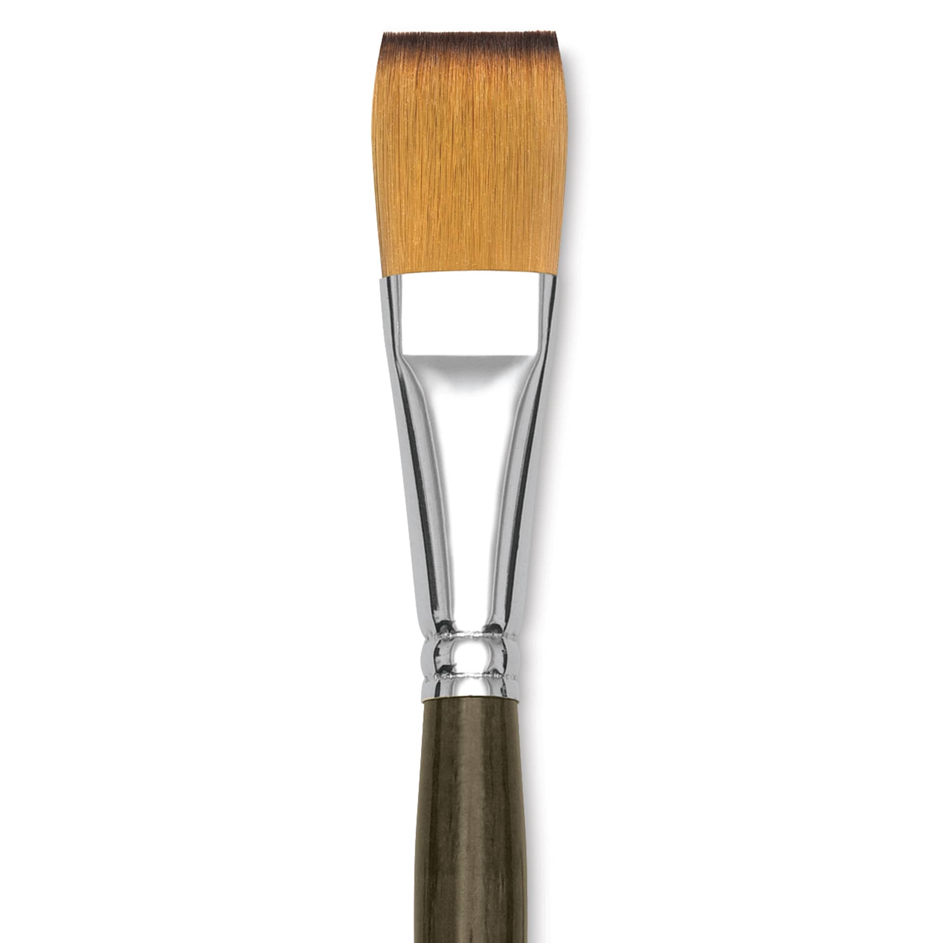 Blick Studio Short Handle Synthetic Brush - One-Stroke Wash, Short Handle, 3/4", close up