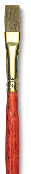 Winsor & Newton Sceptre Gold II Brushes - Closeup of Flat brush Winsor & Newton Sceptre Gold II Brushes - Closeup of Flat brush