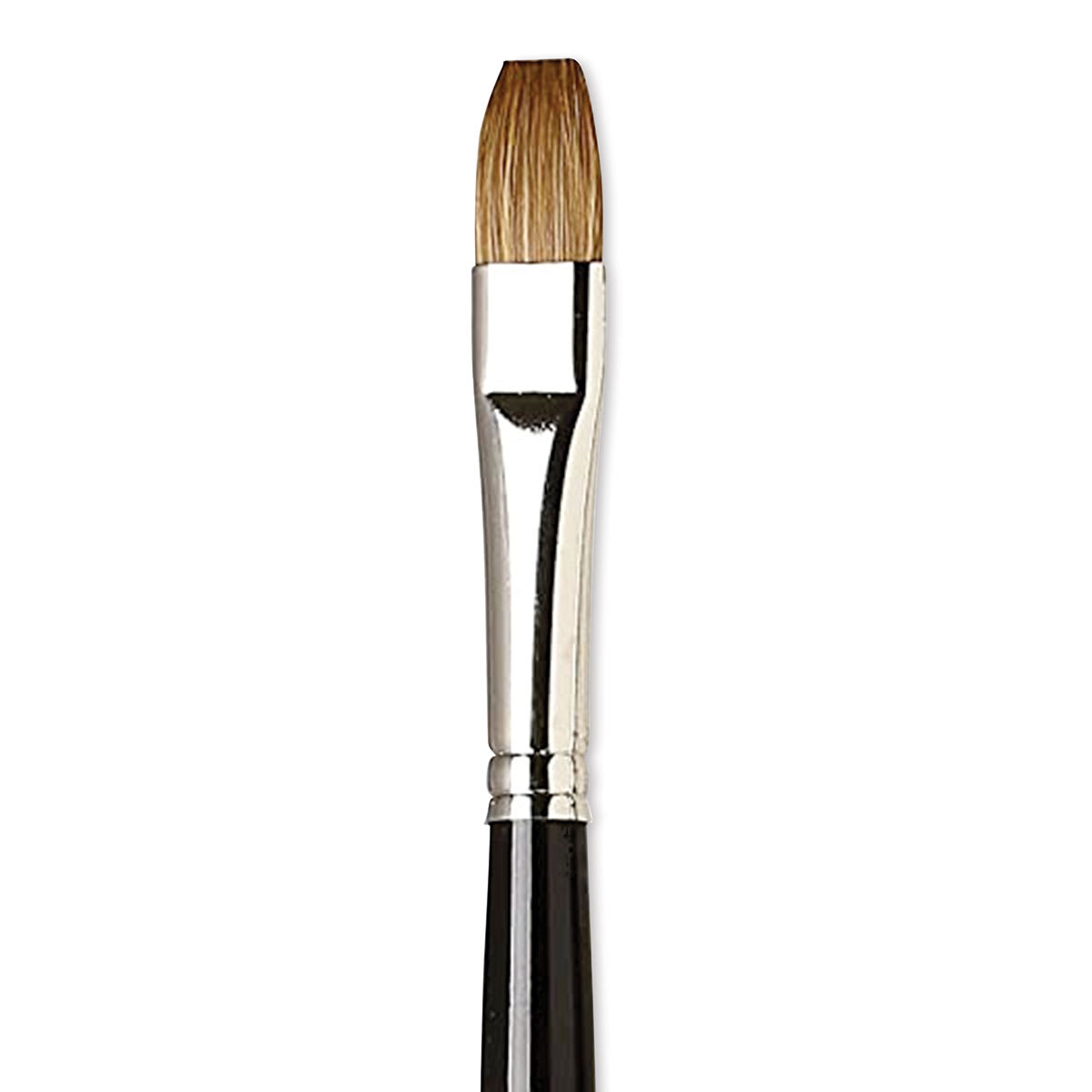 Da Vinci Maestro Kolinsky Brush - Flat, Short Handle, Size 10 close up