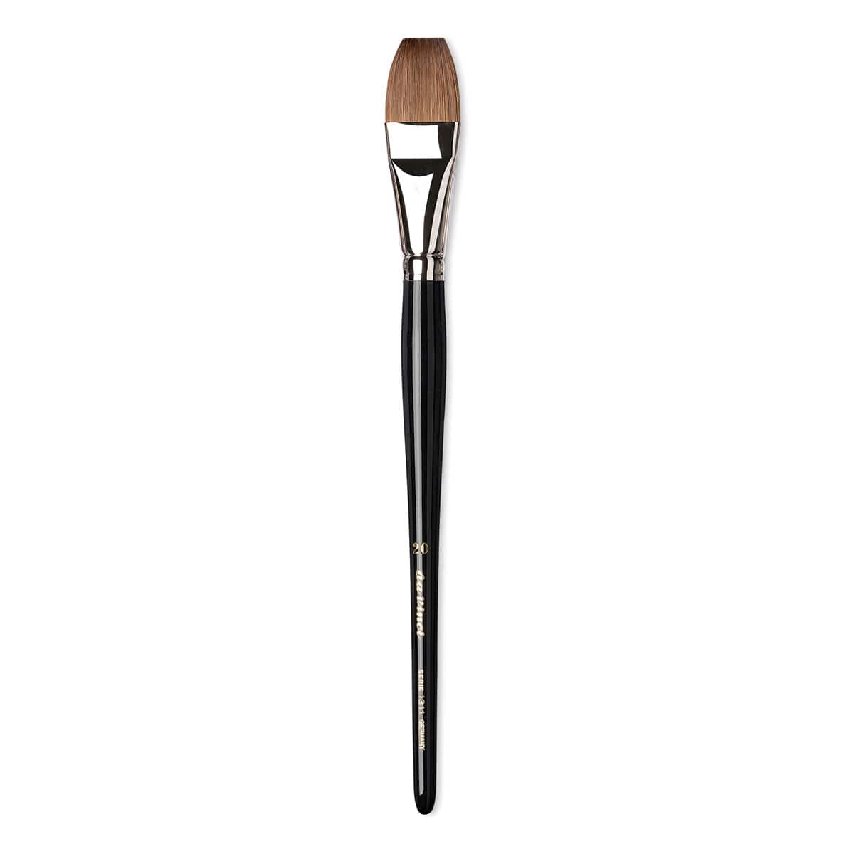 Da Vinci Maestro Kolinsky Brush - Flat, Short Handle, Size 20