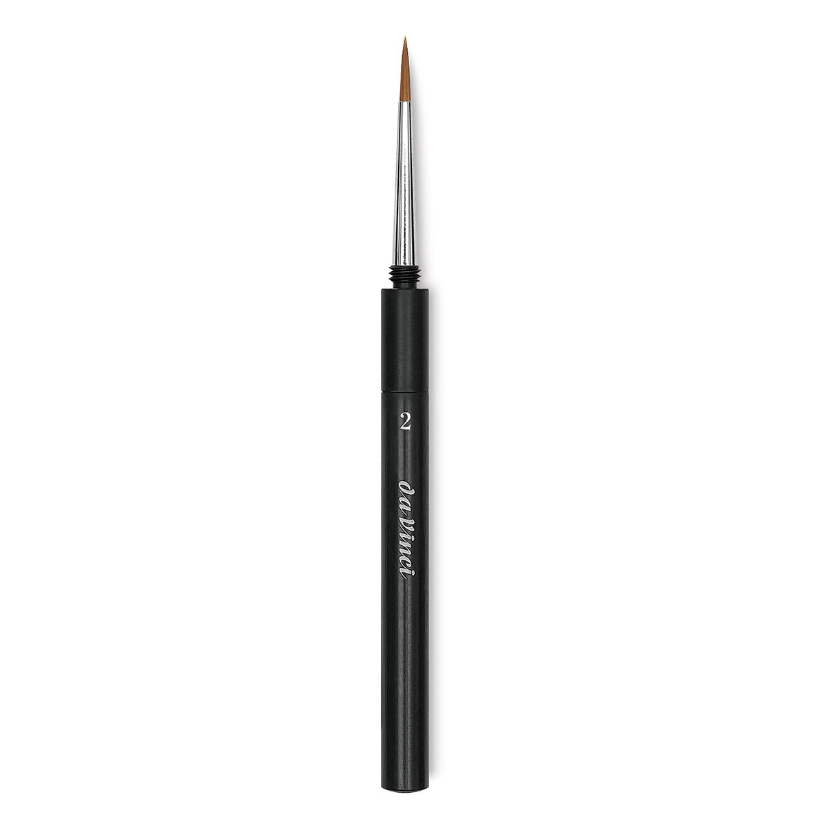 Da Vinci Cosmotop Spin Brush - Travel Brush, Extra Short Handle, Size 2