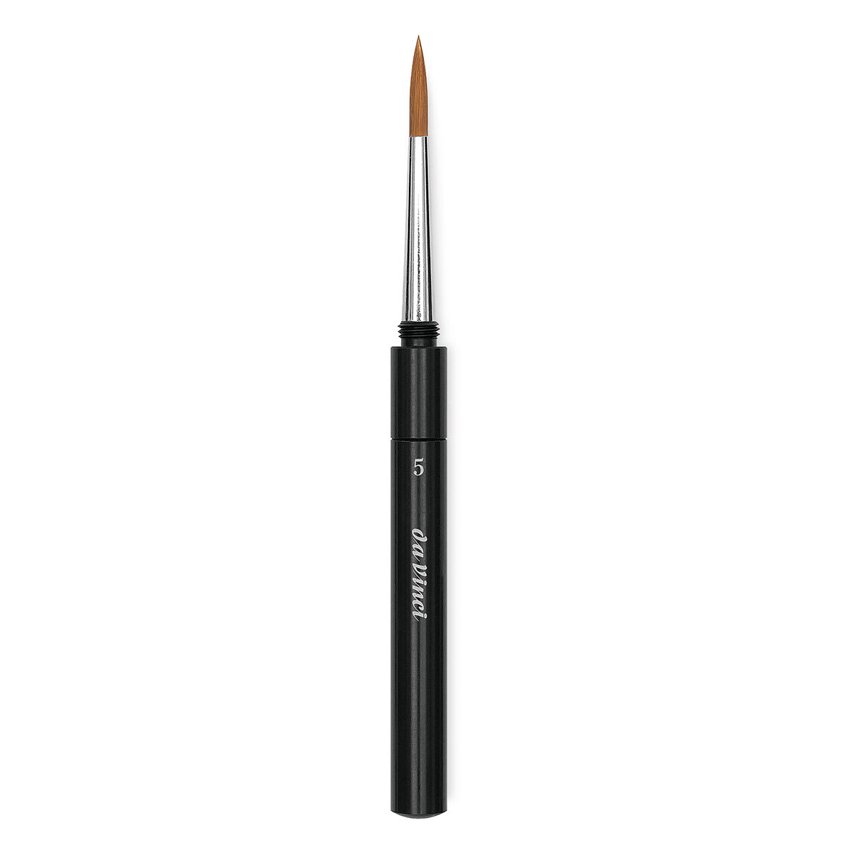 Da Vinci Cosmotop Spin Brush - Travel Brush, Extra Short Handle, Size 5
