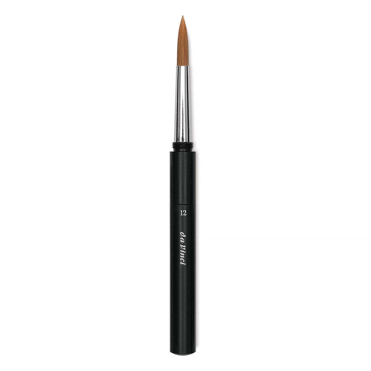 Da Vinci Cosmotop Spin Brush - Travel Brush, Extra Short Handle, Size 12