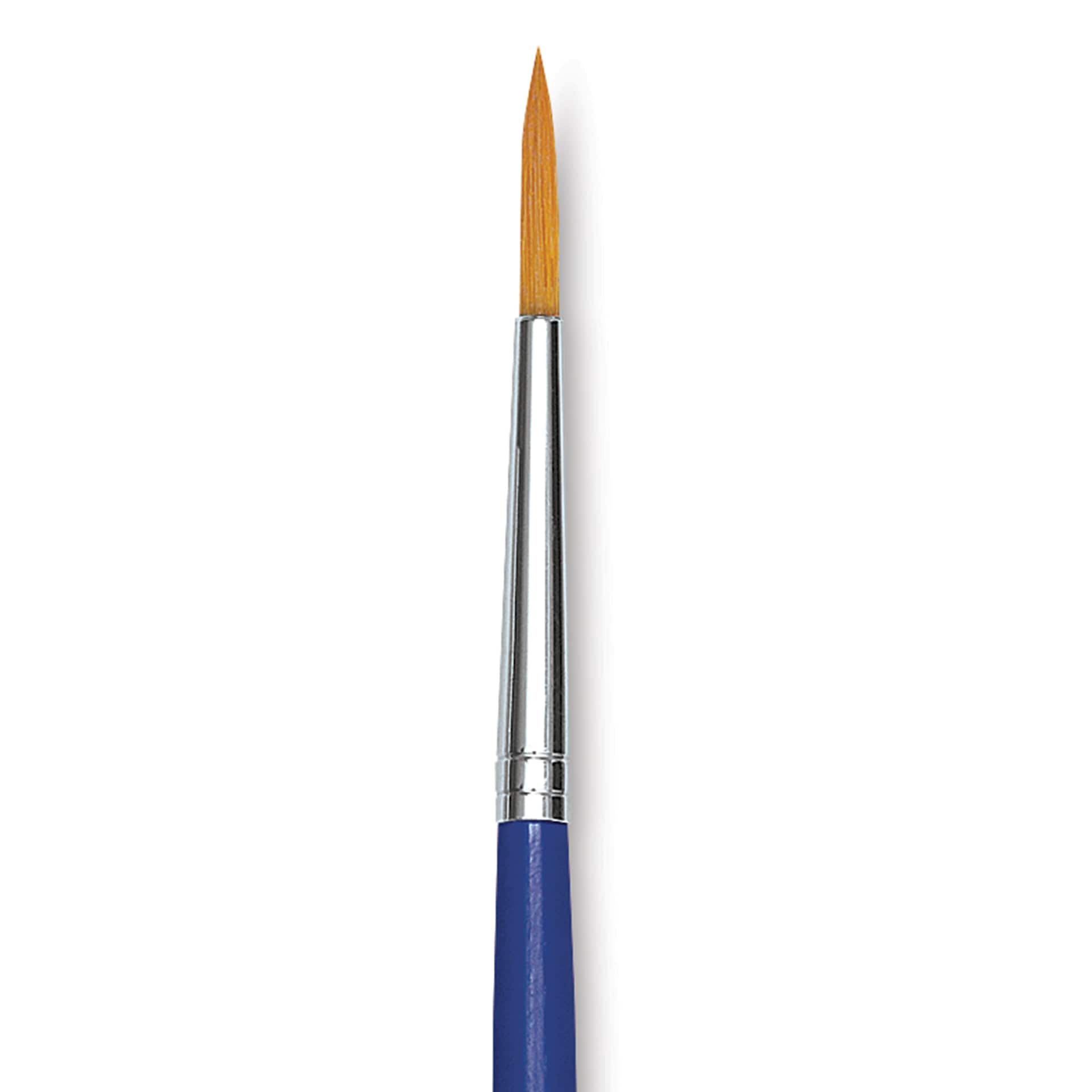 Blick Scholastic Short Handle Golden Taklon Brush - Round, Size 4