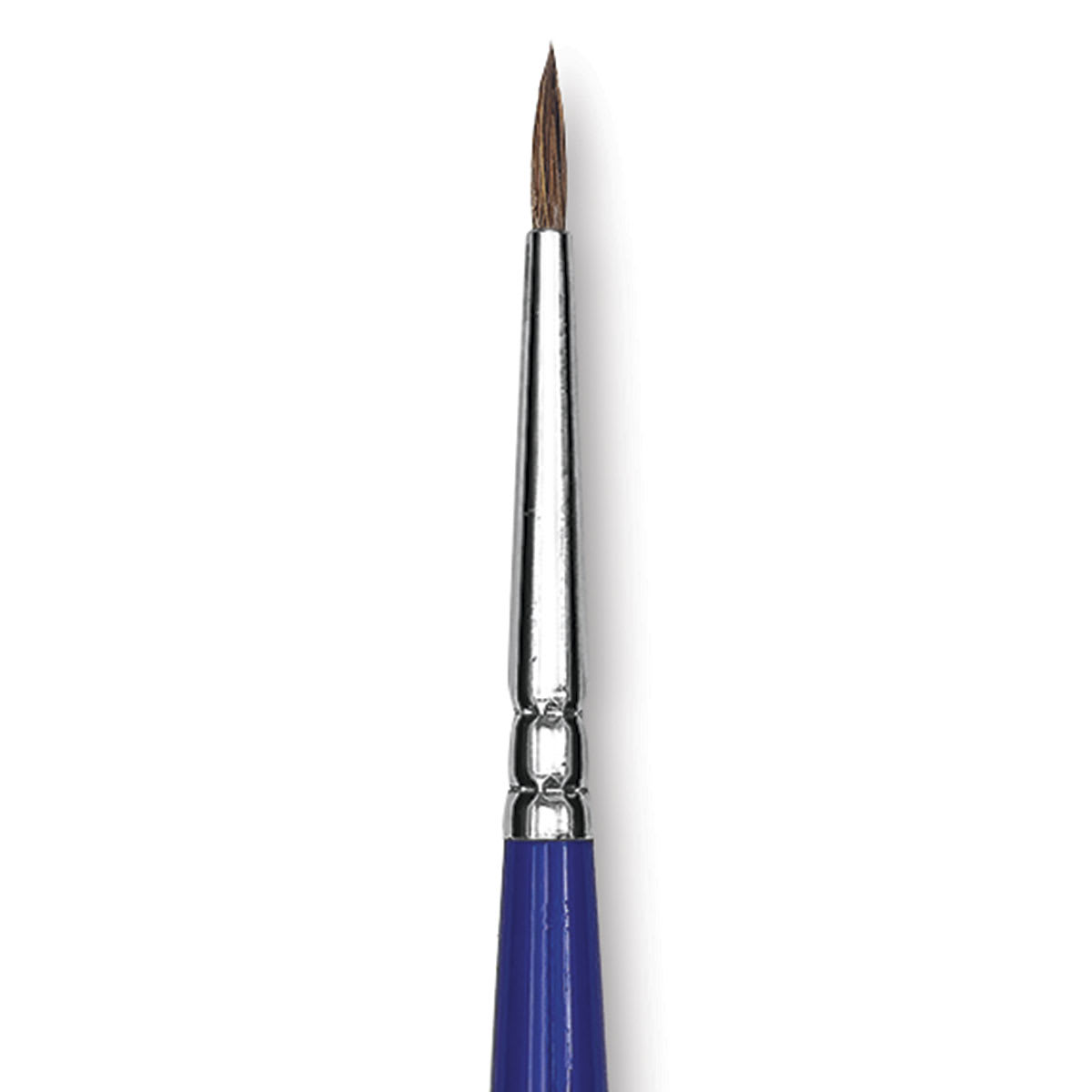 Blick Scholastic Short Handle Red Sable Brush - Round, Size 0 close up