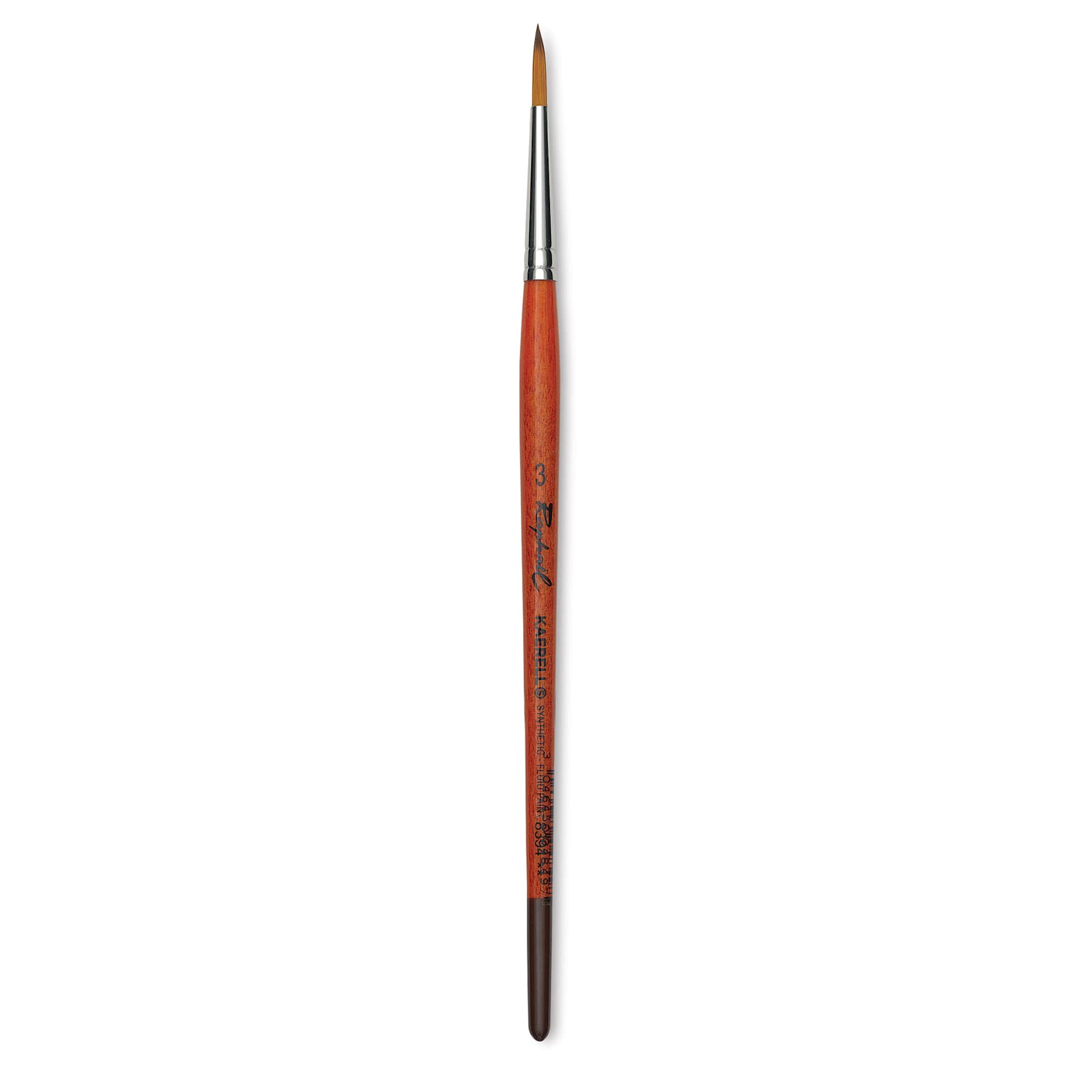 Raphael Golden Kaerell Brush - Pointed Round, Short Handle, Size 3