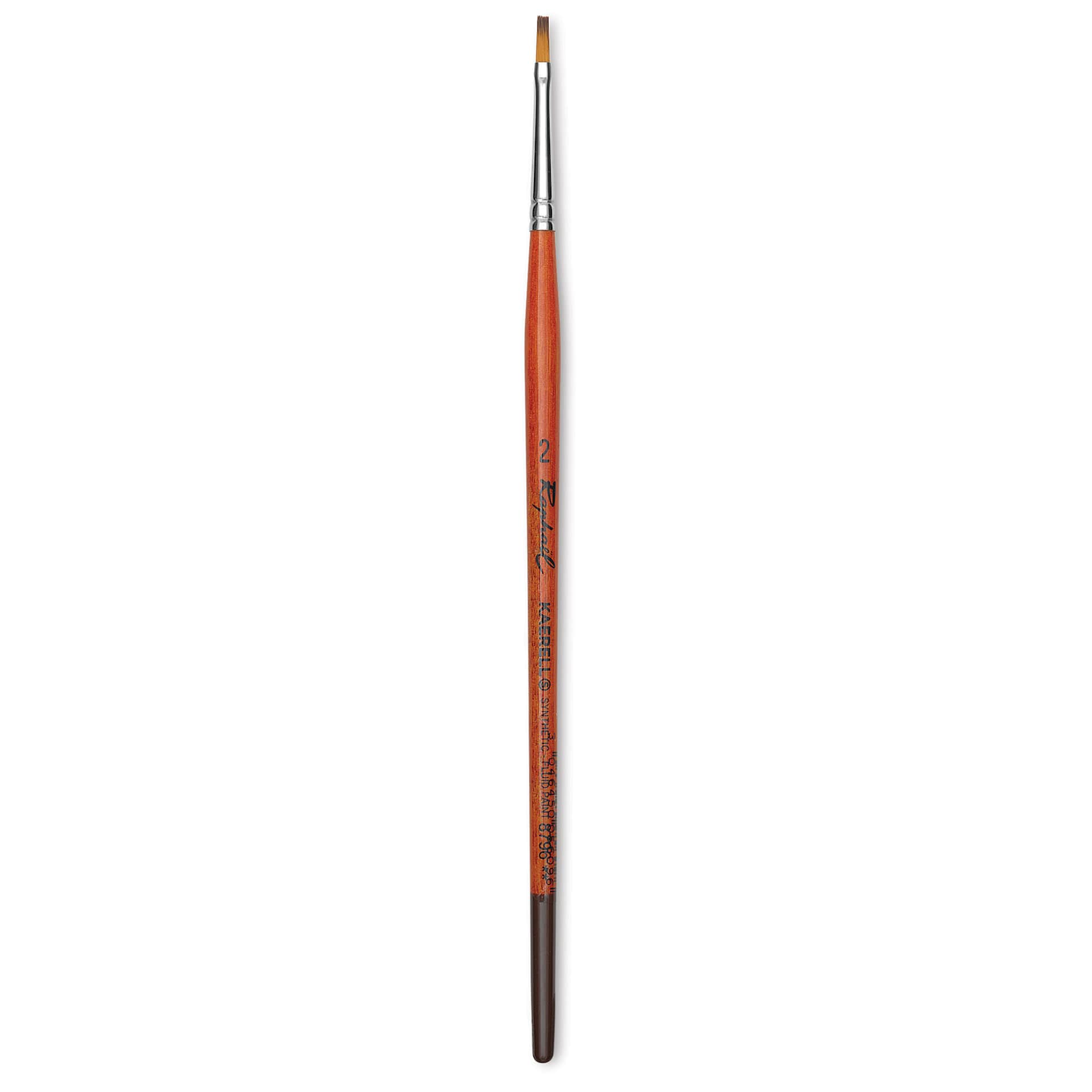 Raphael Golden Kaerell Brush - Flat, Short Handle, Size 2