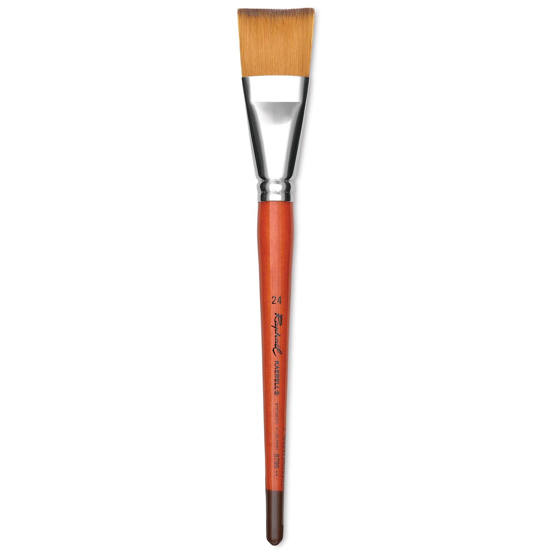 Raphael Golden Kaerell Brush - Flat, Short Handle, Size 24
