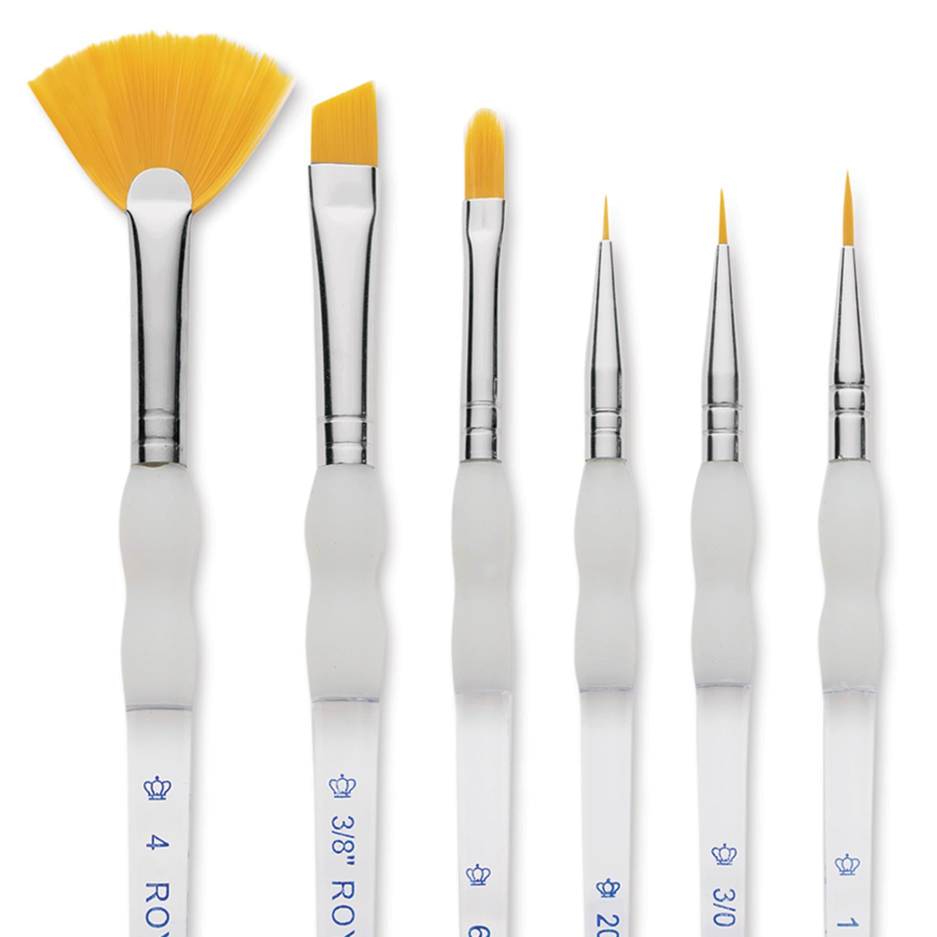 Royal & Langnickel Soft Grip Golden Taklon Brushes and Sets