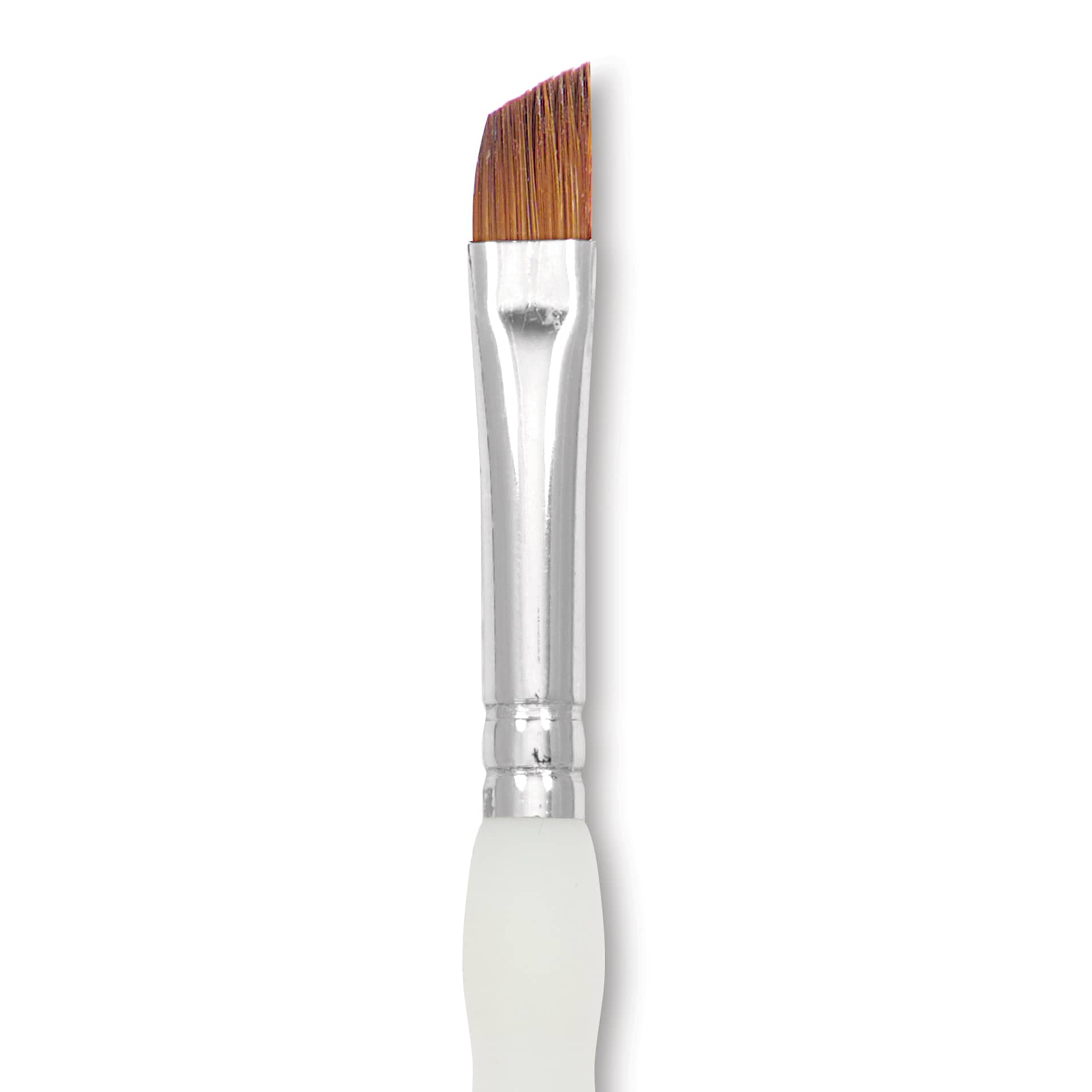 Royal & Langnickel Soft Grip Synthetic Sable Brushes - Angular, Short Handle, Size 1/4", close-up Royal & Langnickel Soft Grip Synthetic Sable Brushes - Angular, Short Handle, Size 1/4", close-up