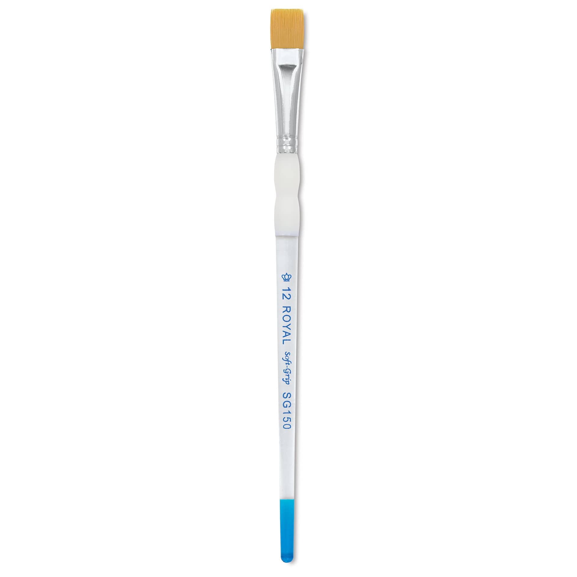 Royal & Langnickel Soft Grip Golden Taklon Brush - Shader, Short Handle, Size 12