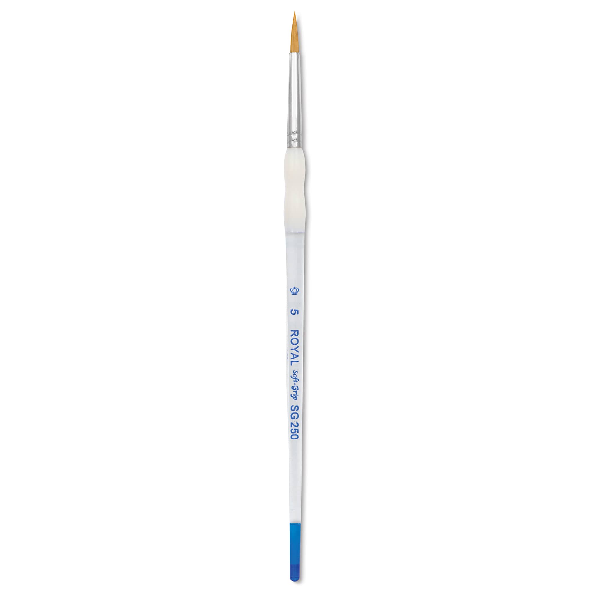 Royal & Langnickel Soft Grip Golden Taklon Brush - Round, Short Handle, Size 5