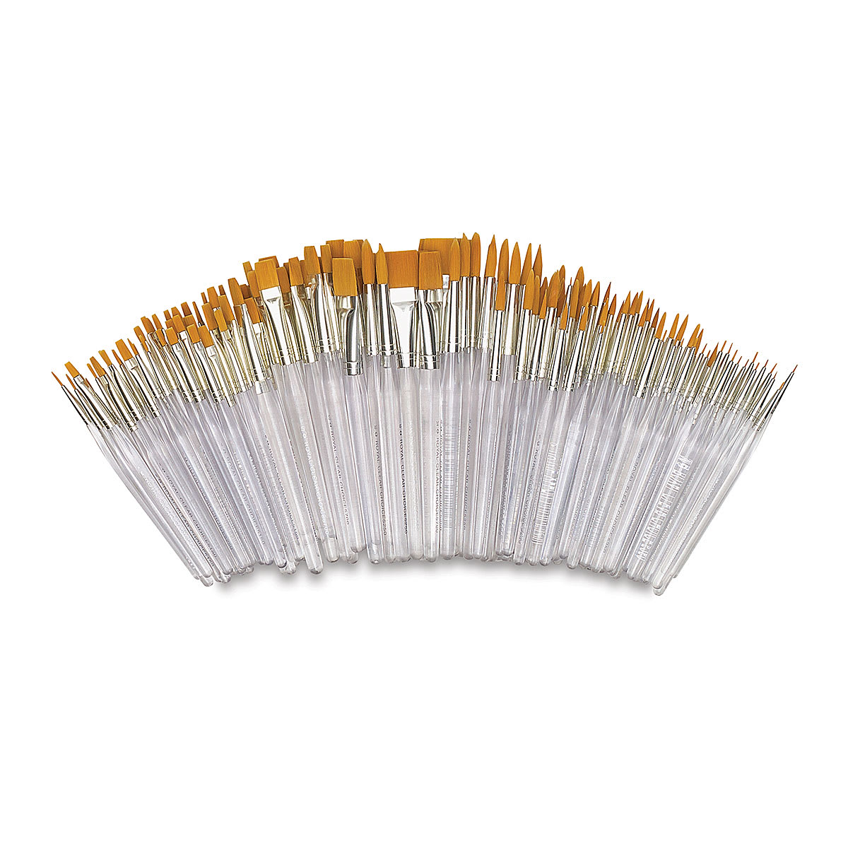 Royal & Langnickel Clear Choice Golden Taklon Brush Set, Class Pack Set of 144 Royal & Langnickel Clear Choice Golden Taklon Brush Set, Class Pack Set of 144