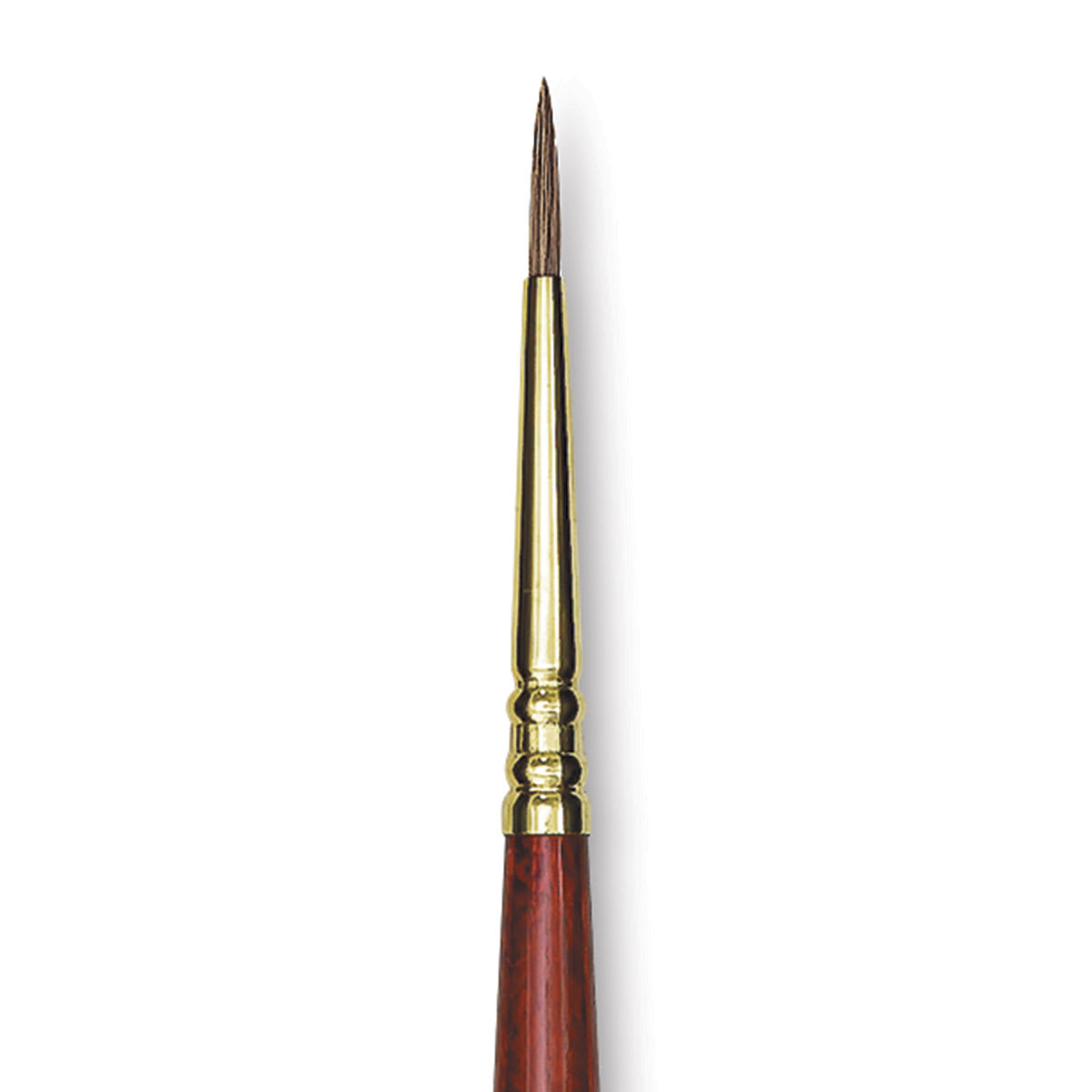 Blick Master Kolinsky Sable Brush - Round, Long Handle, Size 1 close up