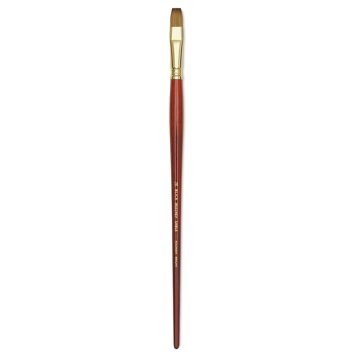 Blick Master Kolinsky Sable Brush - Bright, Long Handle, Size 14