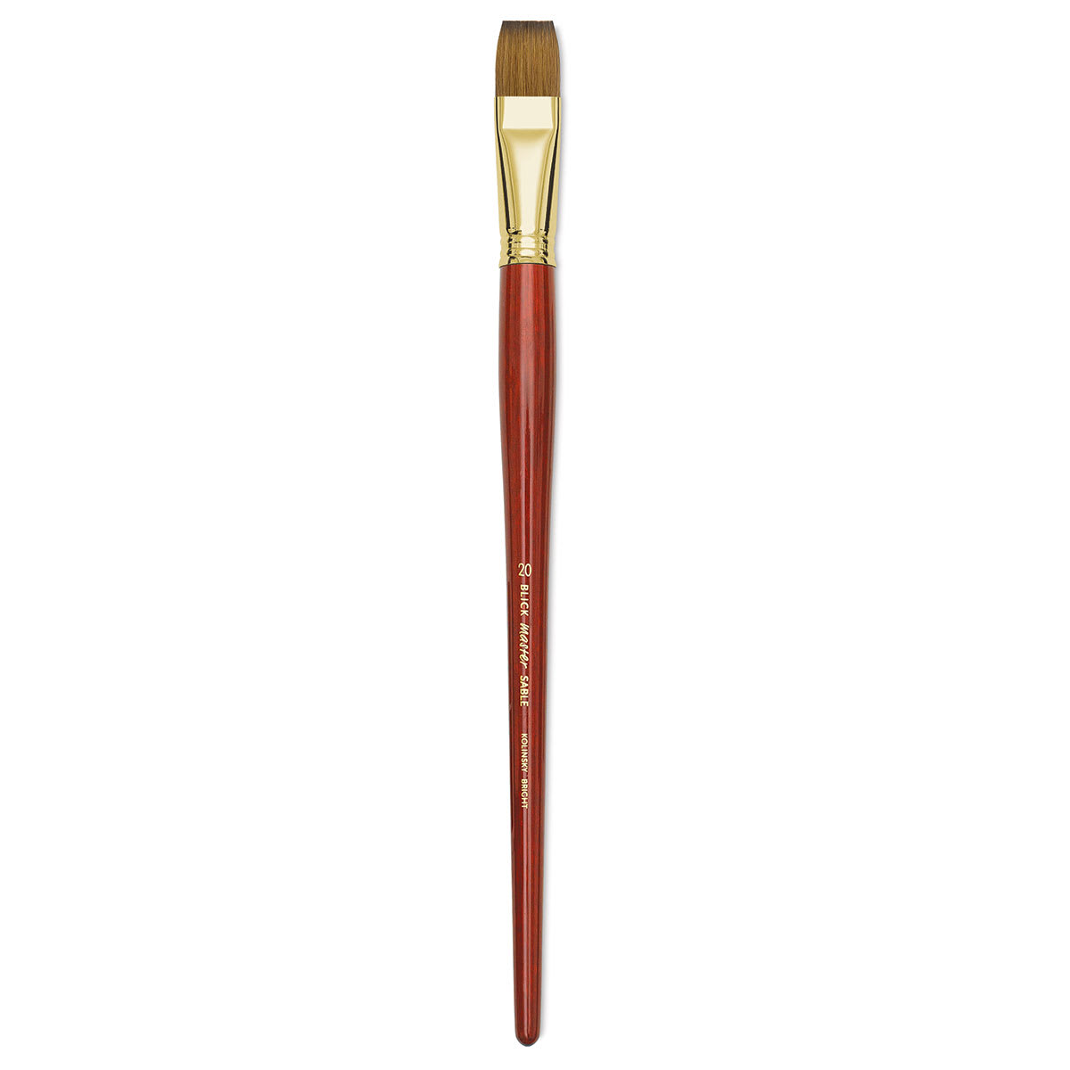 Blick Master Kolinsky Sable Brush - Bright, Long Handle, Size 20